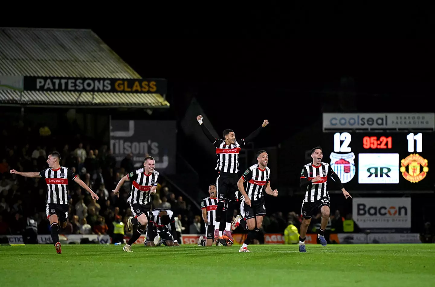 Grimsby knocked Man Utd out of the Carabao Cup (Credit:Getty)