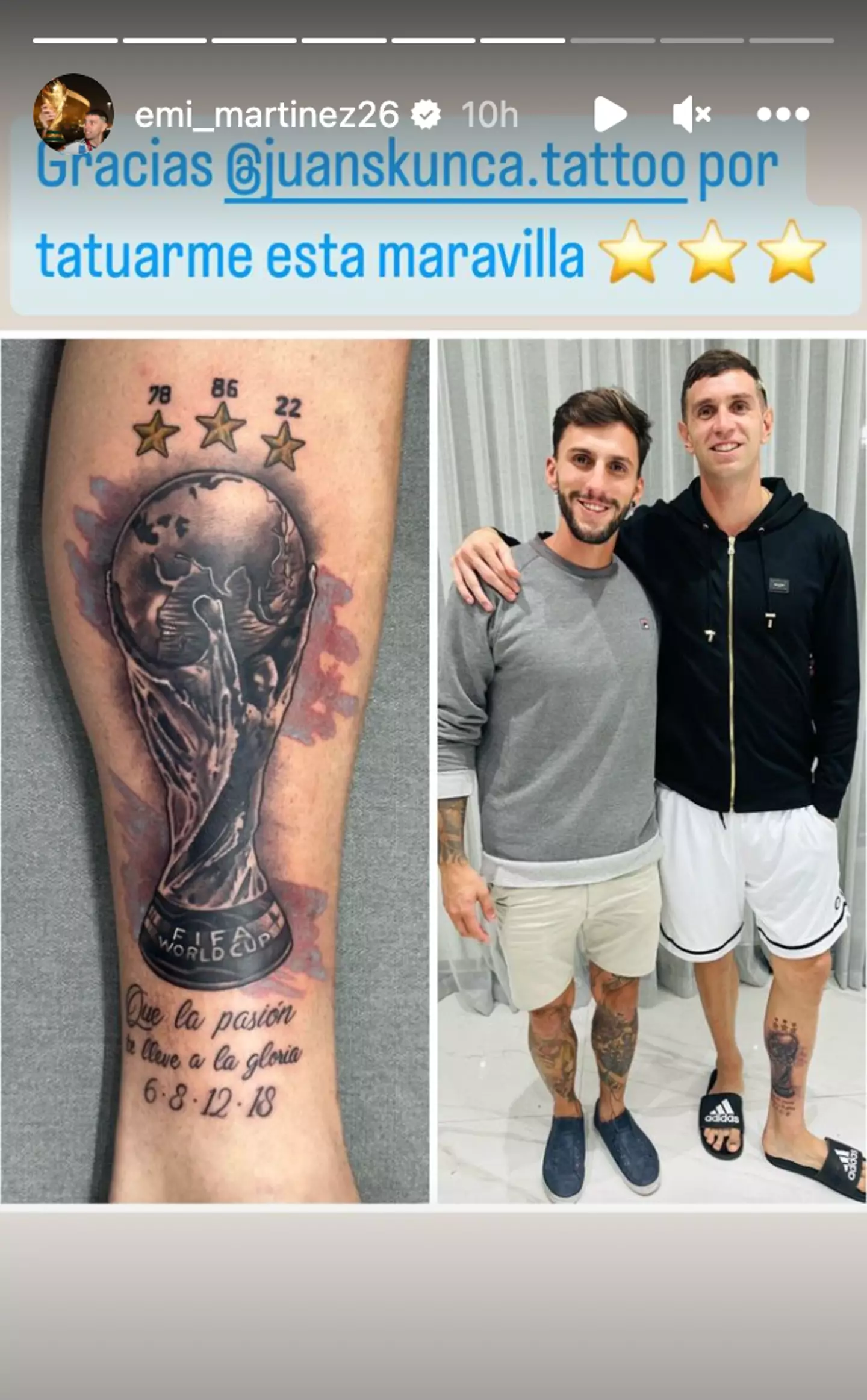 Image credit: Instagram/emi_martinez26