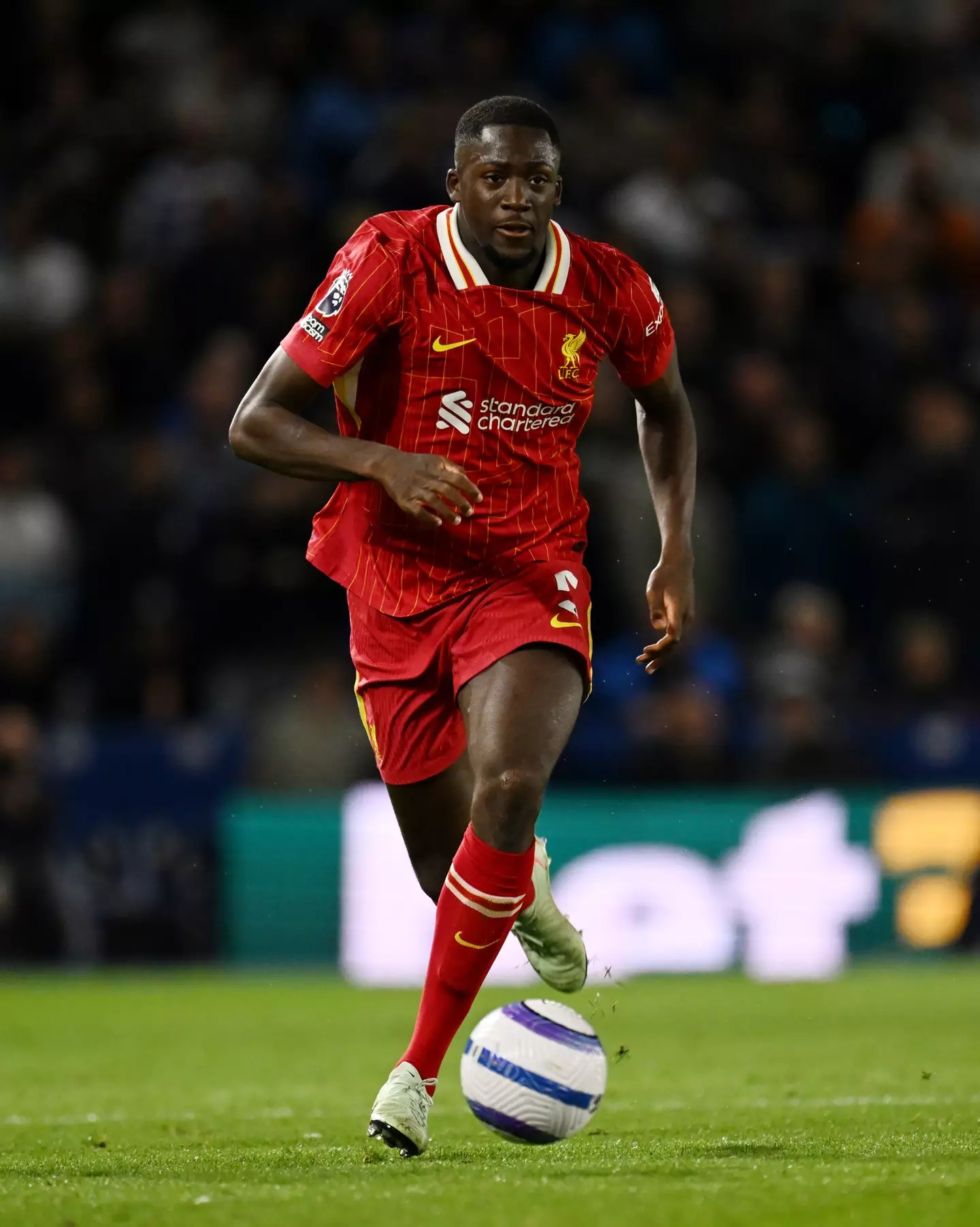 Ibrahima Konate conceded three goals in Liverpool's defeat to Brighton. Image: Getty