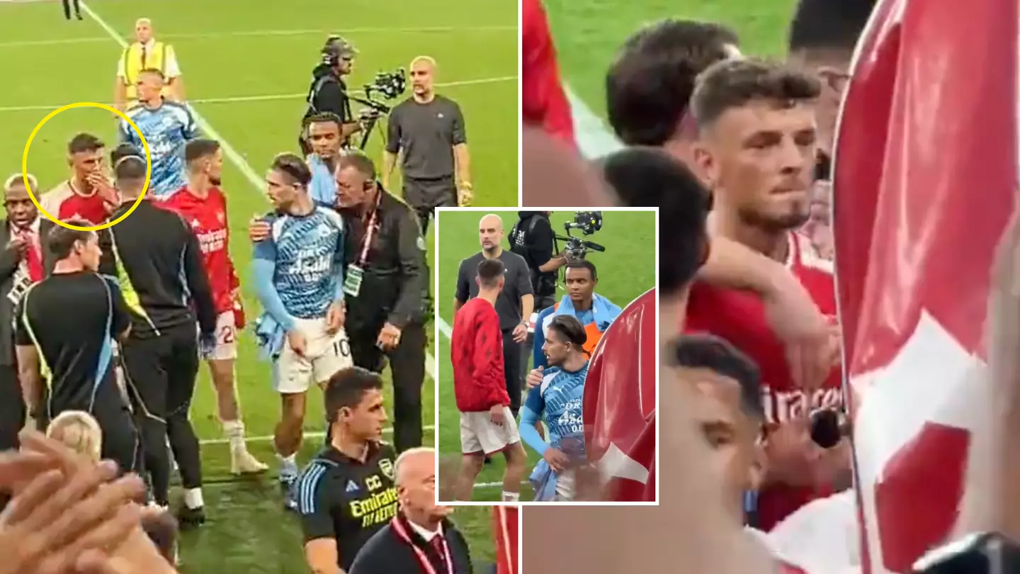 Fans spot Ben White ruthlessly trolling Jack Grealish after final whistle