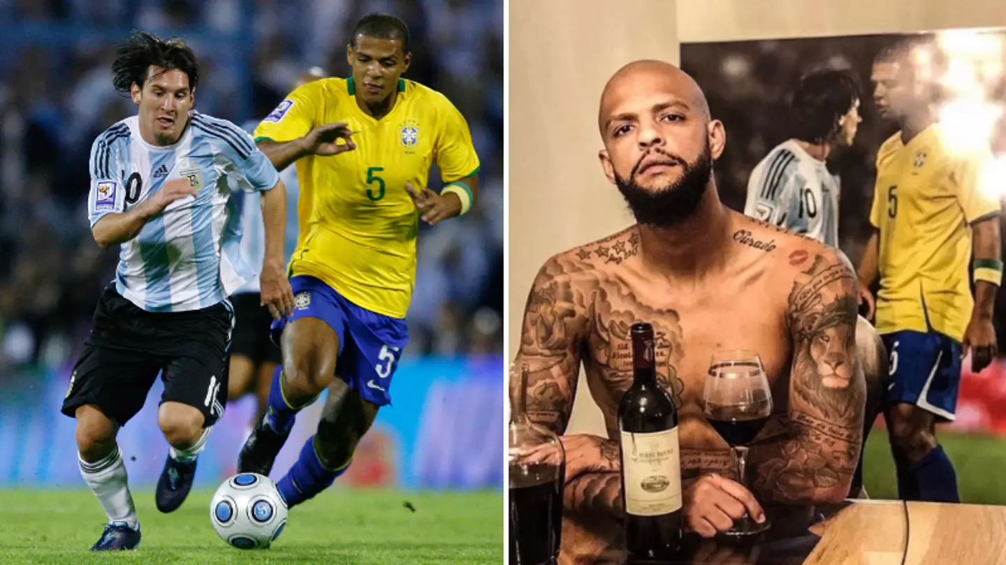 Felipe Melo explains why he has a painting of Lionel Messi in his house despite Brazil's heated rivalry with Argentina