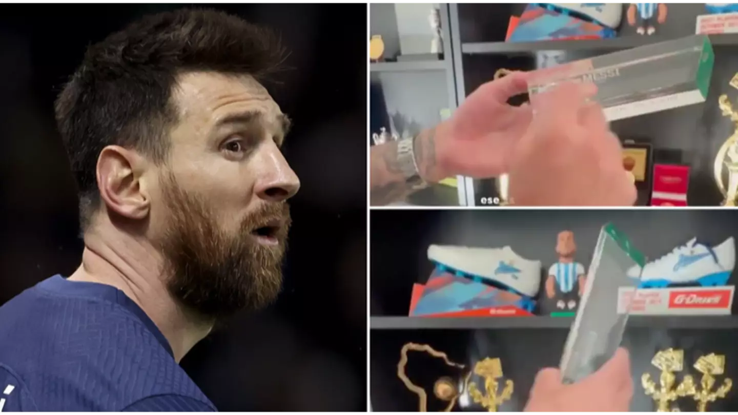 Lionel Messi has won so many awards he gave one to teammate