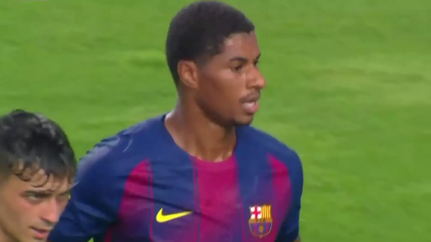 Man Utd fans spot what Marcus Rashford did after scoring first Barcelona goal and it speaks volumes