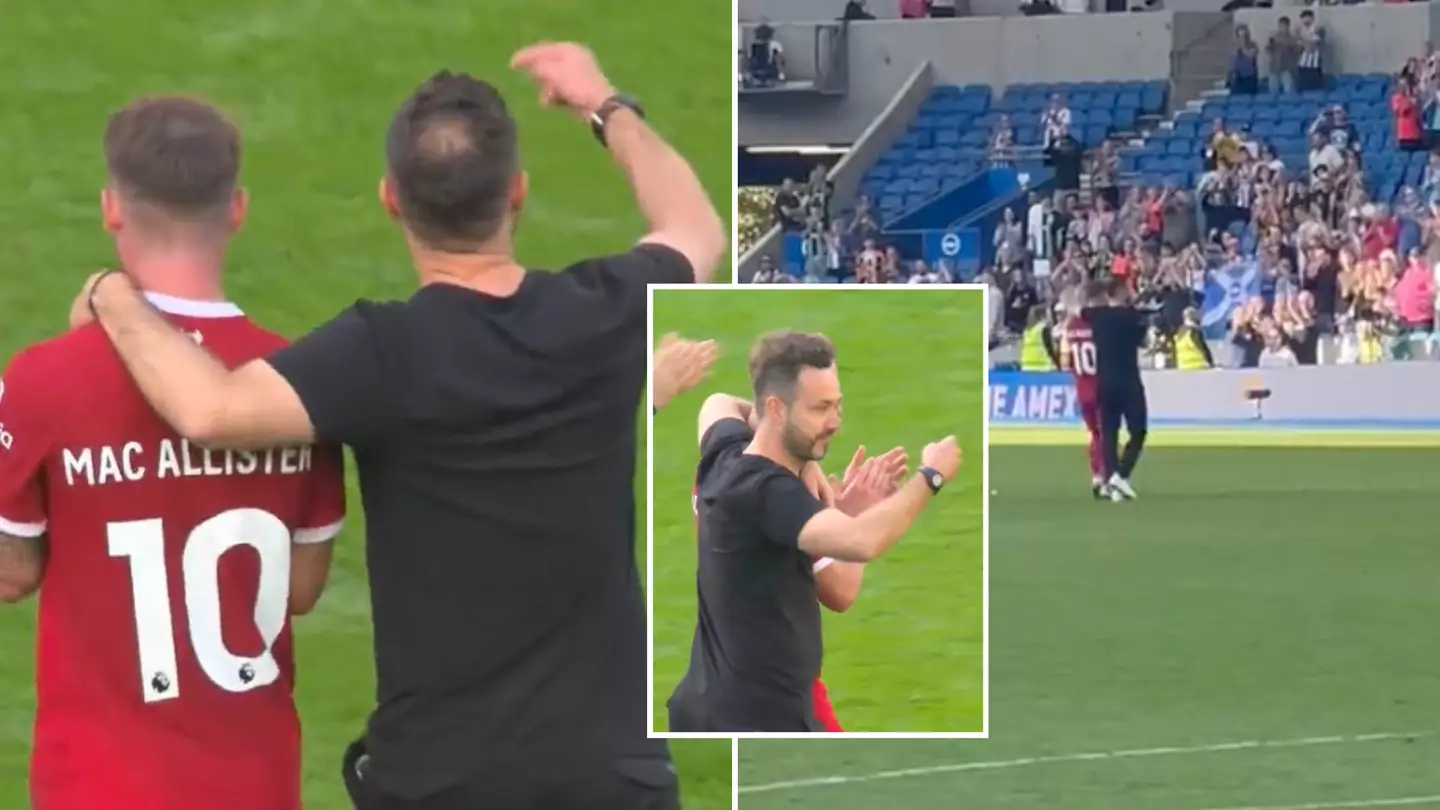 Brighton boss Roberto De Zerbi praised for 'classy' gesture after Liverpool draw