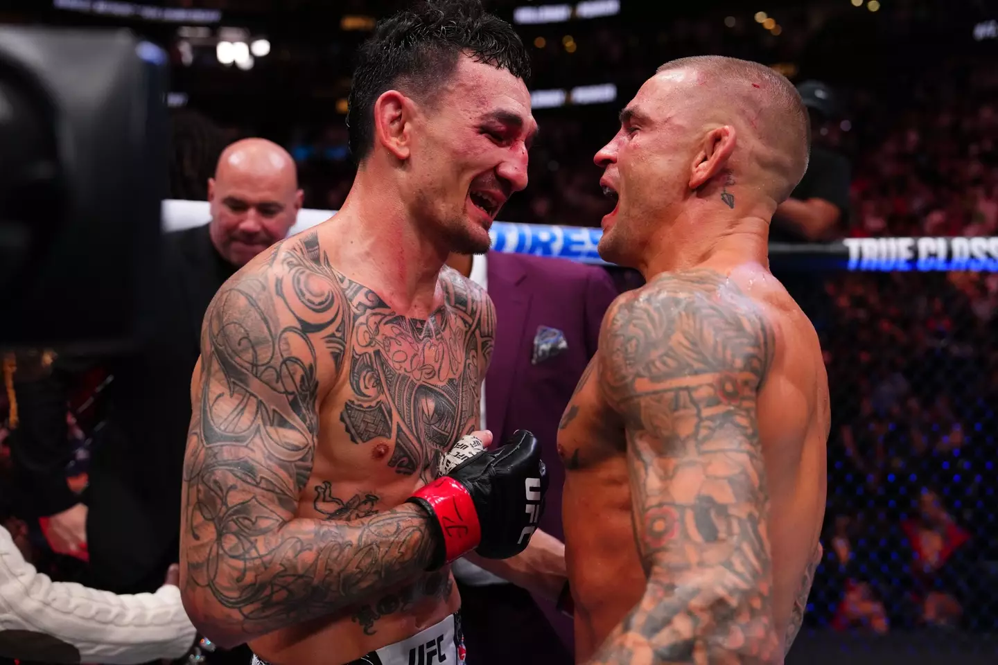 UFC's Max Holloway and Dustin Poirier (Image: Cooper Neill / Contributor via Getty)
