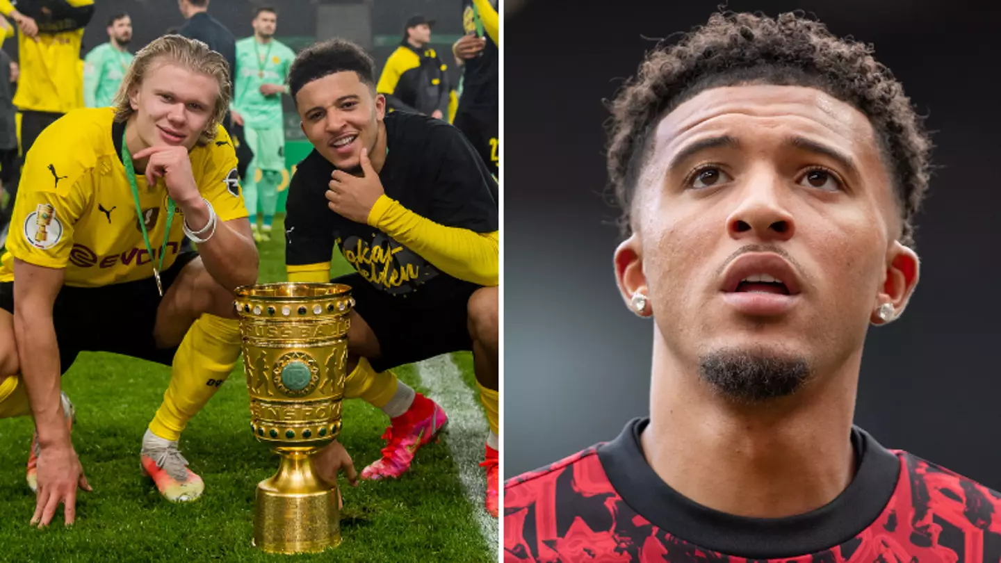 Erling Haaland aims subtle dig at Man Utd with new Jadon Sancho social media post