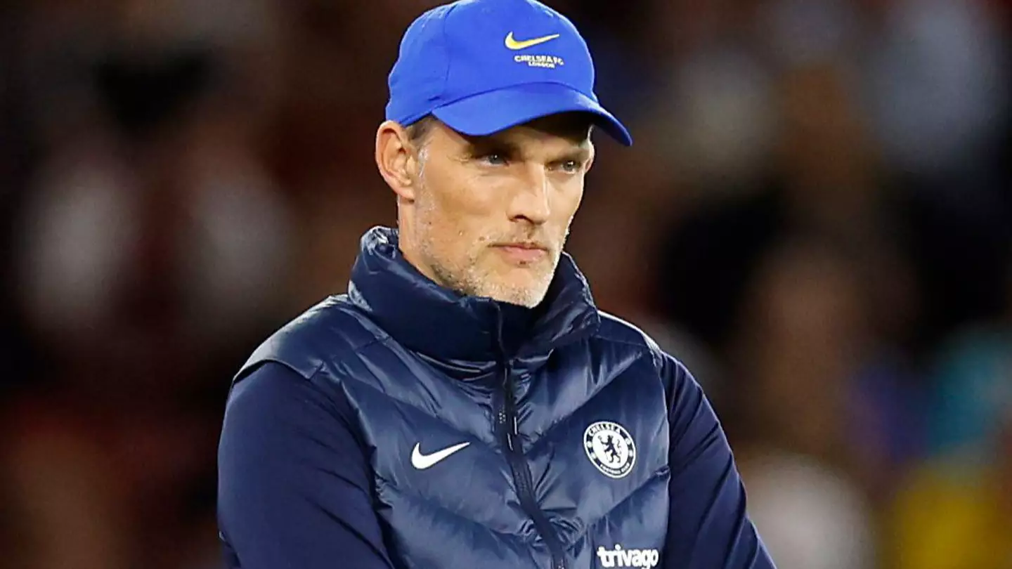 Chelsea manager Thomas Tuchel appears frustrated during the Premier League match at St Mary's Stadium. (Alamy)