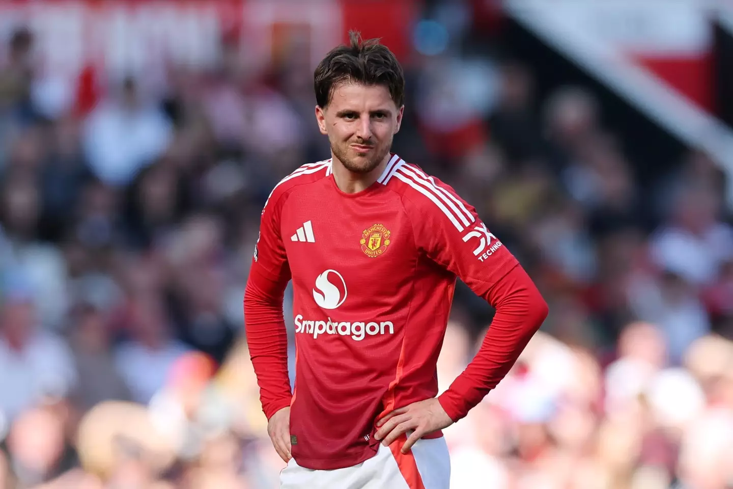 Mason Mount has struggled since joining Manchester United. Image: Getty