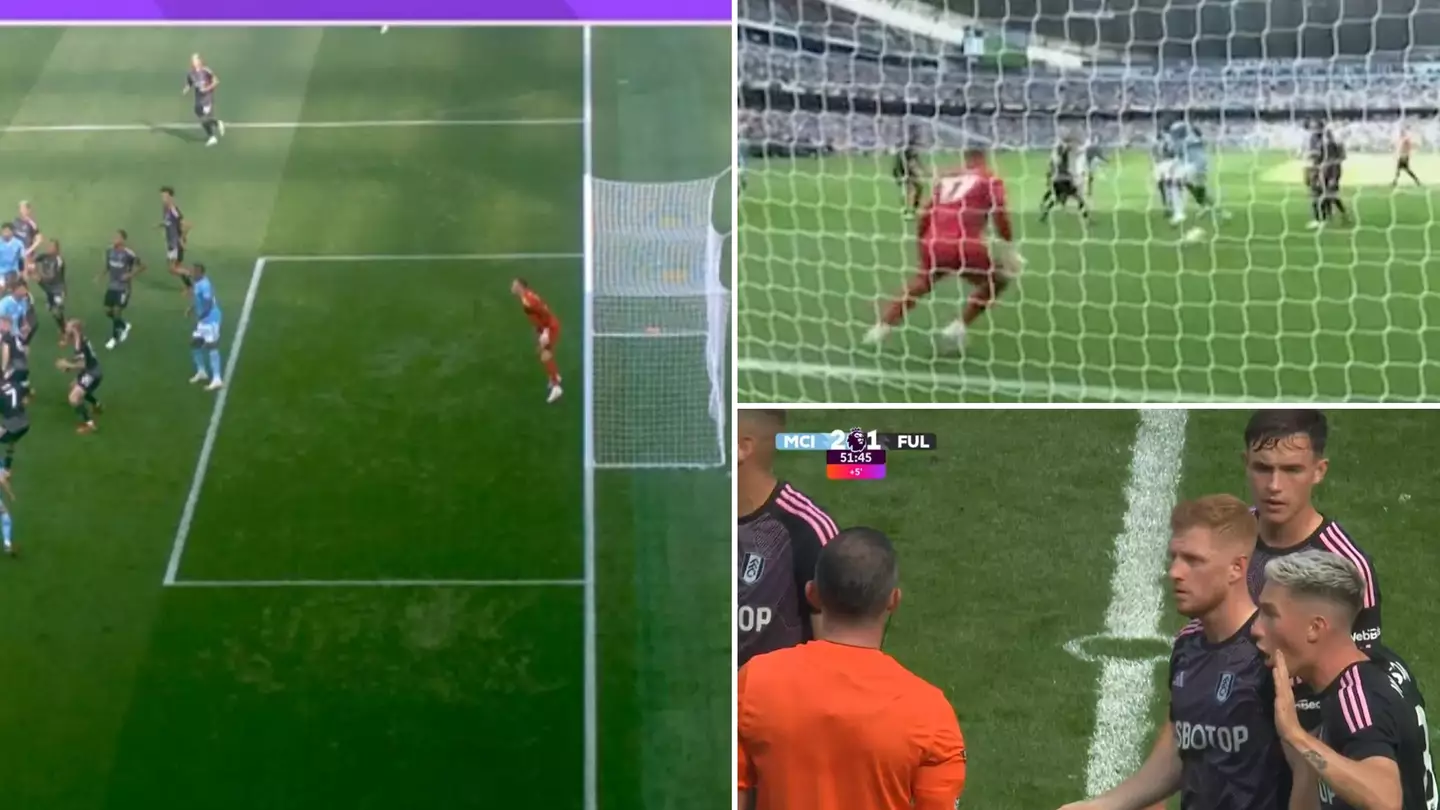 Fans think VAR should have ruled out Man City's controversial goal against Fulham