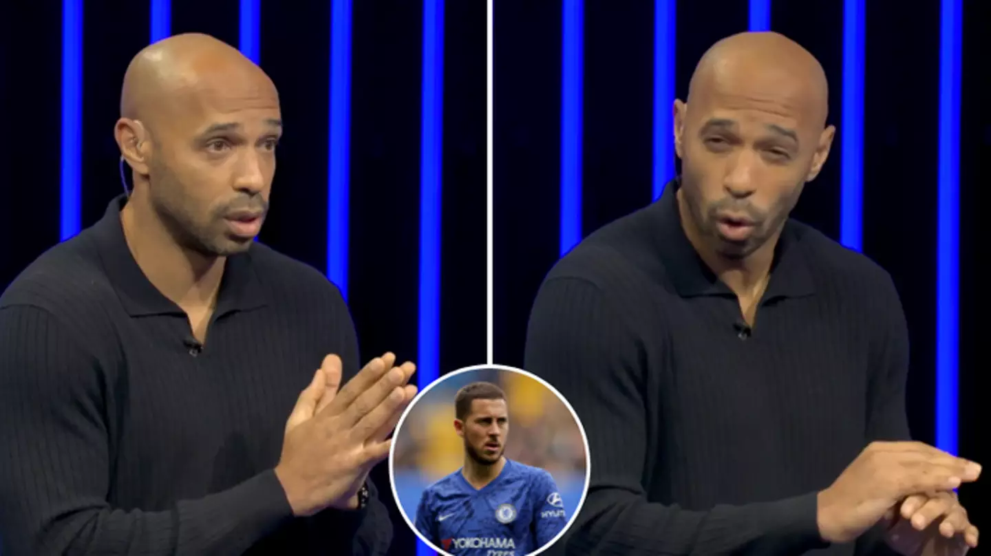 Thierry Henry sparks huge debate online with take on Eden Hazard and it's gone viral