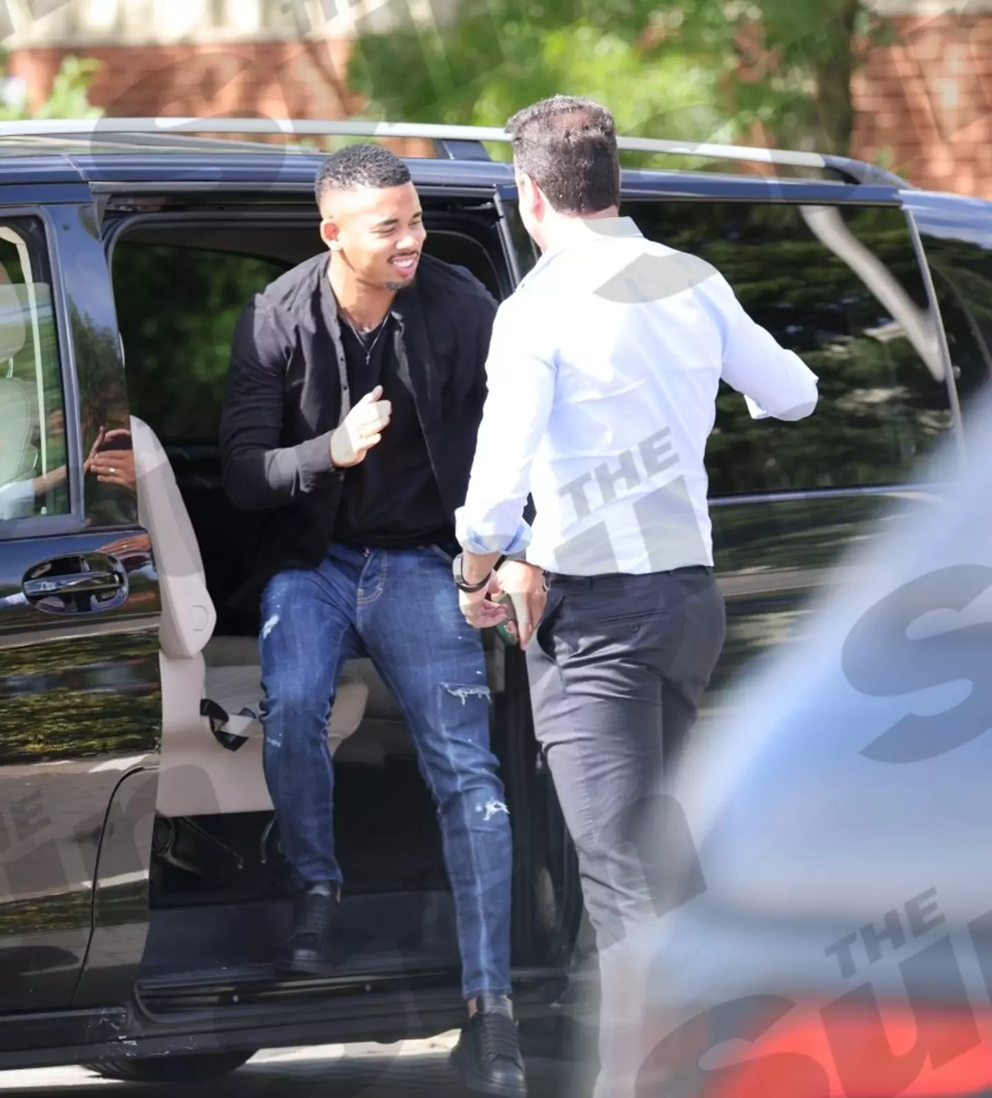 Gabriel Jesus arriving for his Arsenal medical. ISOIMAGES LTD / The Sun