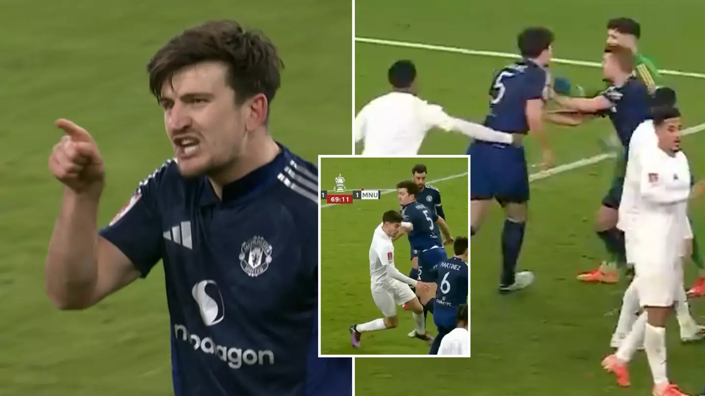 Fans think they've worked out what Harry Maguire called Kai Havertz after penalty incident and it's instantly gone viral