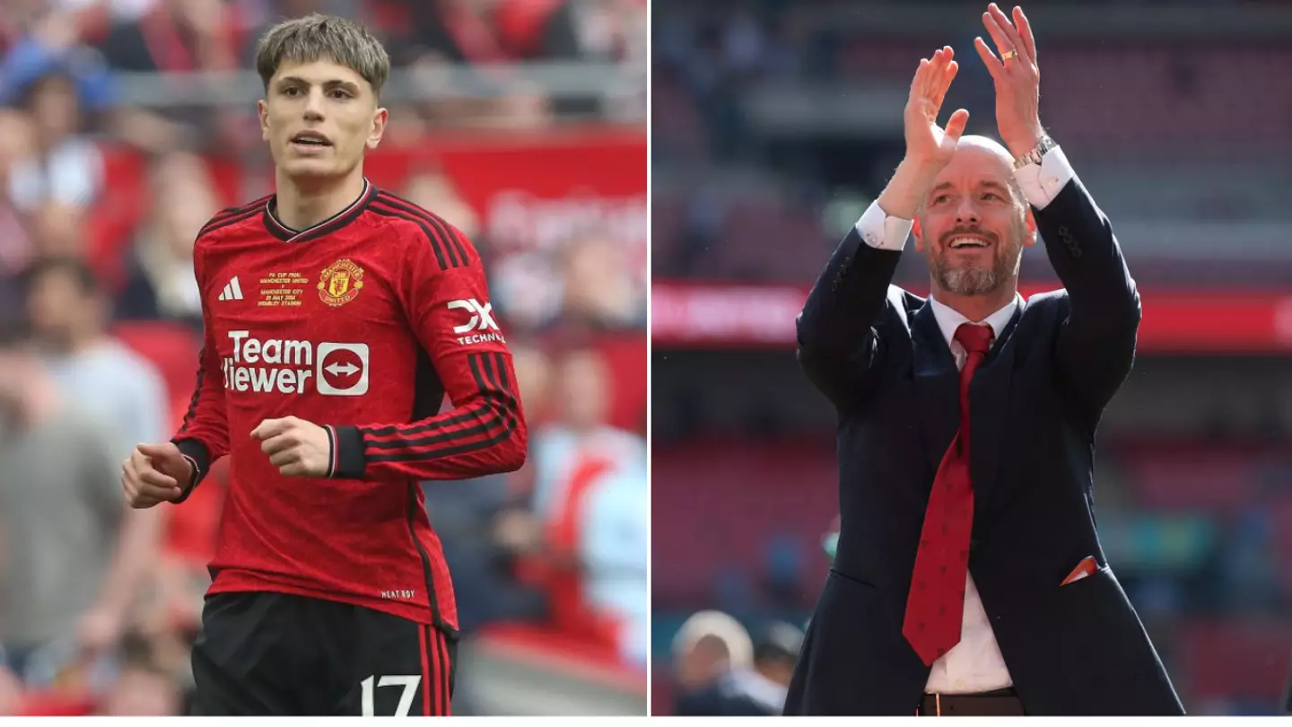 Alejandro Garnacho becomes first Man Utd player to react to Erik ten Hag staying as manager