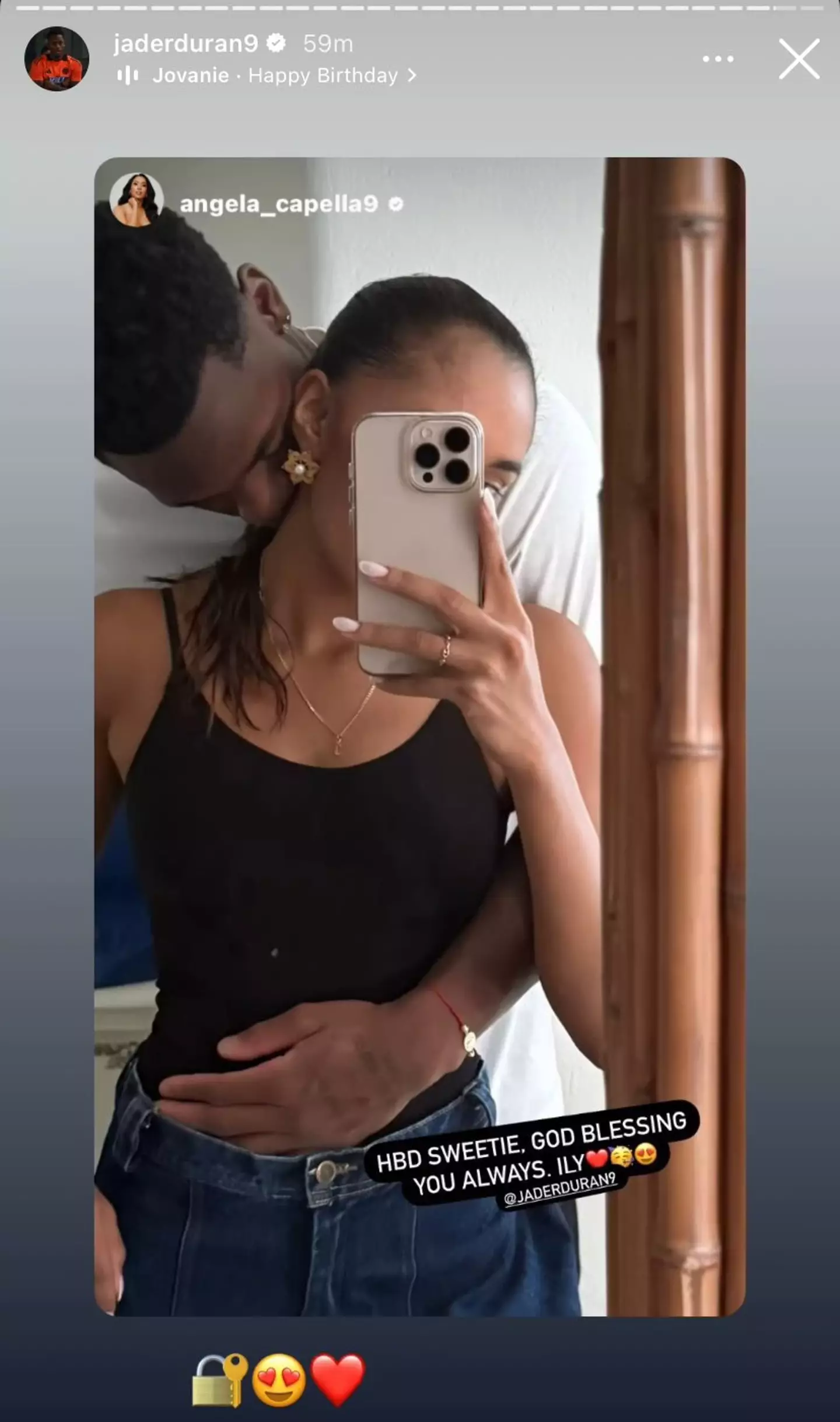 Duran and his girlfriend Angela Capella are set to live in Bahrain. Image: Getty