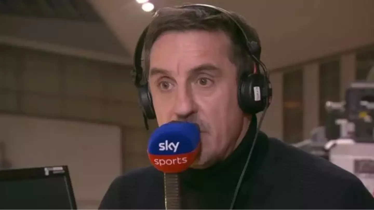 Fans are calling for Gary Neville to be taken off commentary after what he said during Man United goal