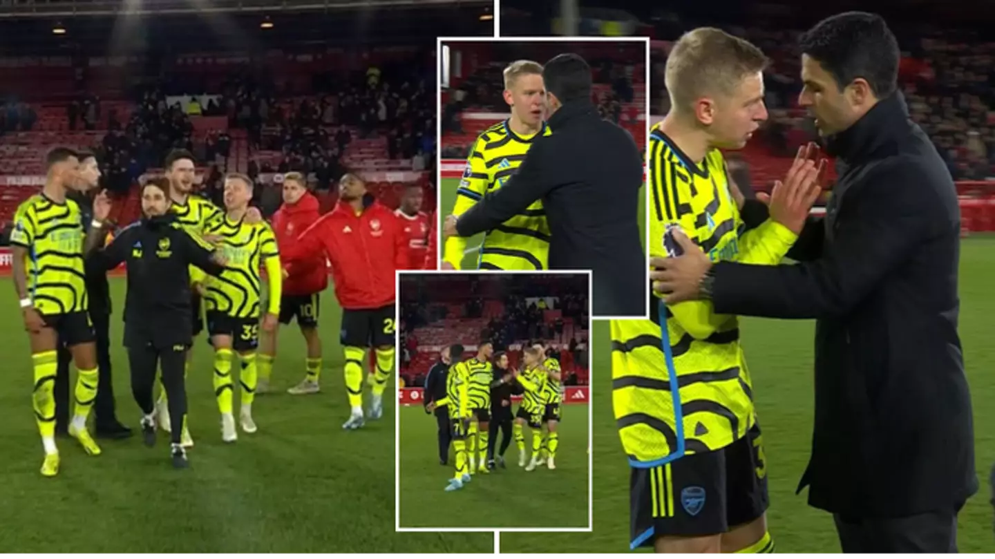 Ben White and Oleksandr Zinchenko pulled apart after furious full-time altercation following Arsenal win