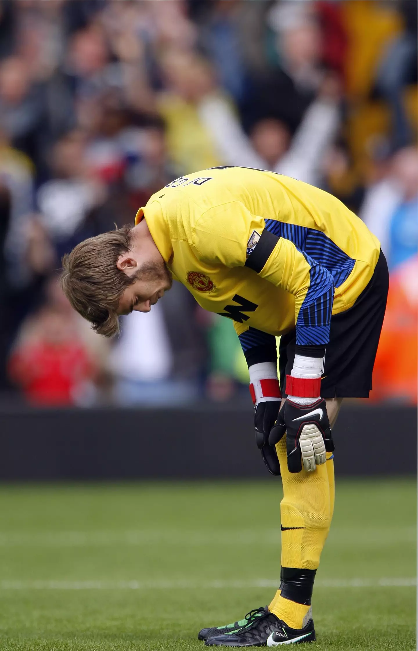 David de Gea in his debut Manchester United season. (Alamy)