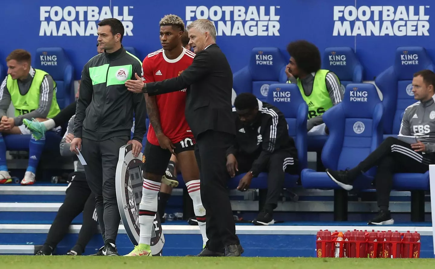 Marcus Rashford play a key role during Ole Gunnar Solskjaer's time in charge. Image