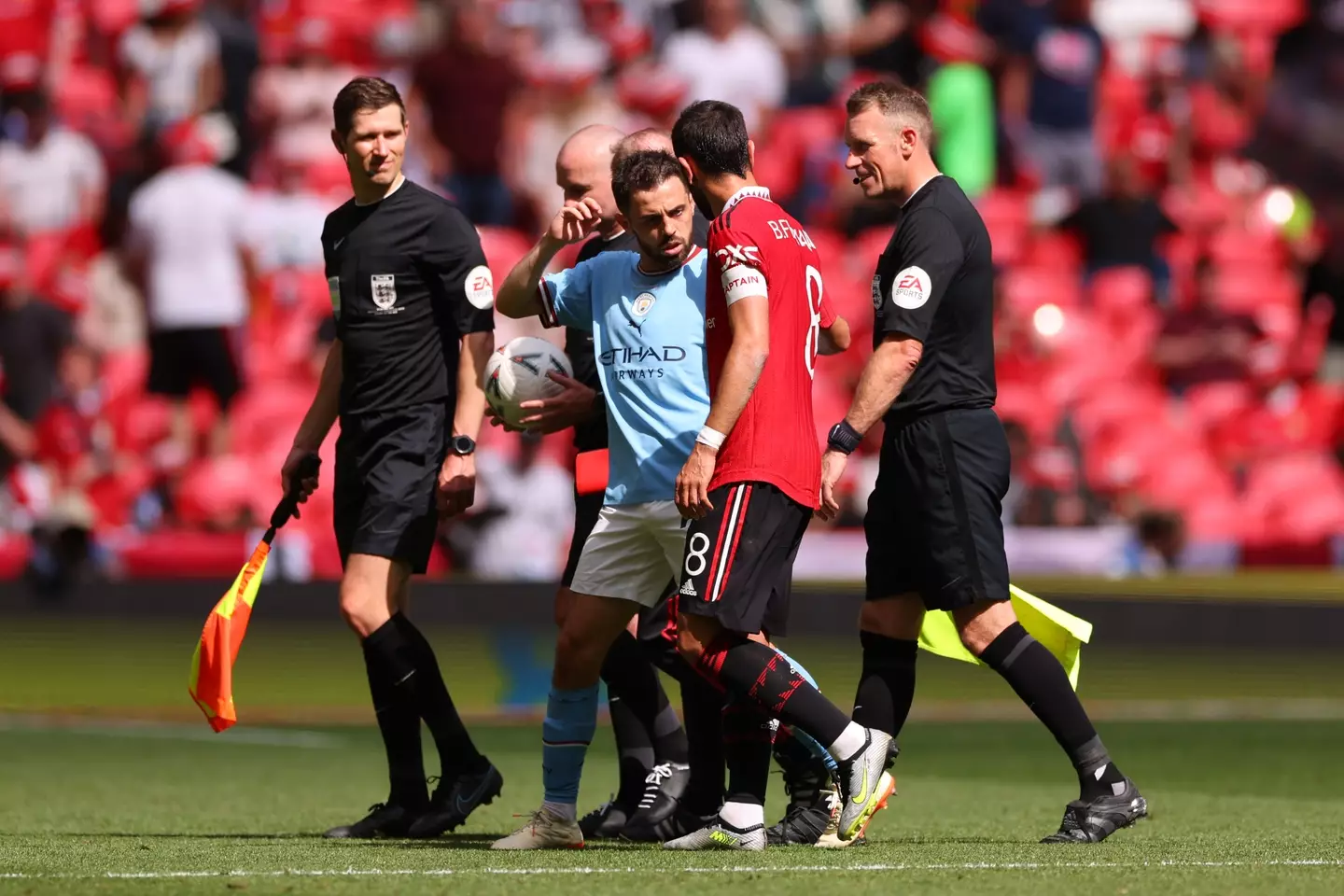 Tensions were beginning to flare between the Portuguese teammates. (