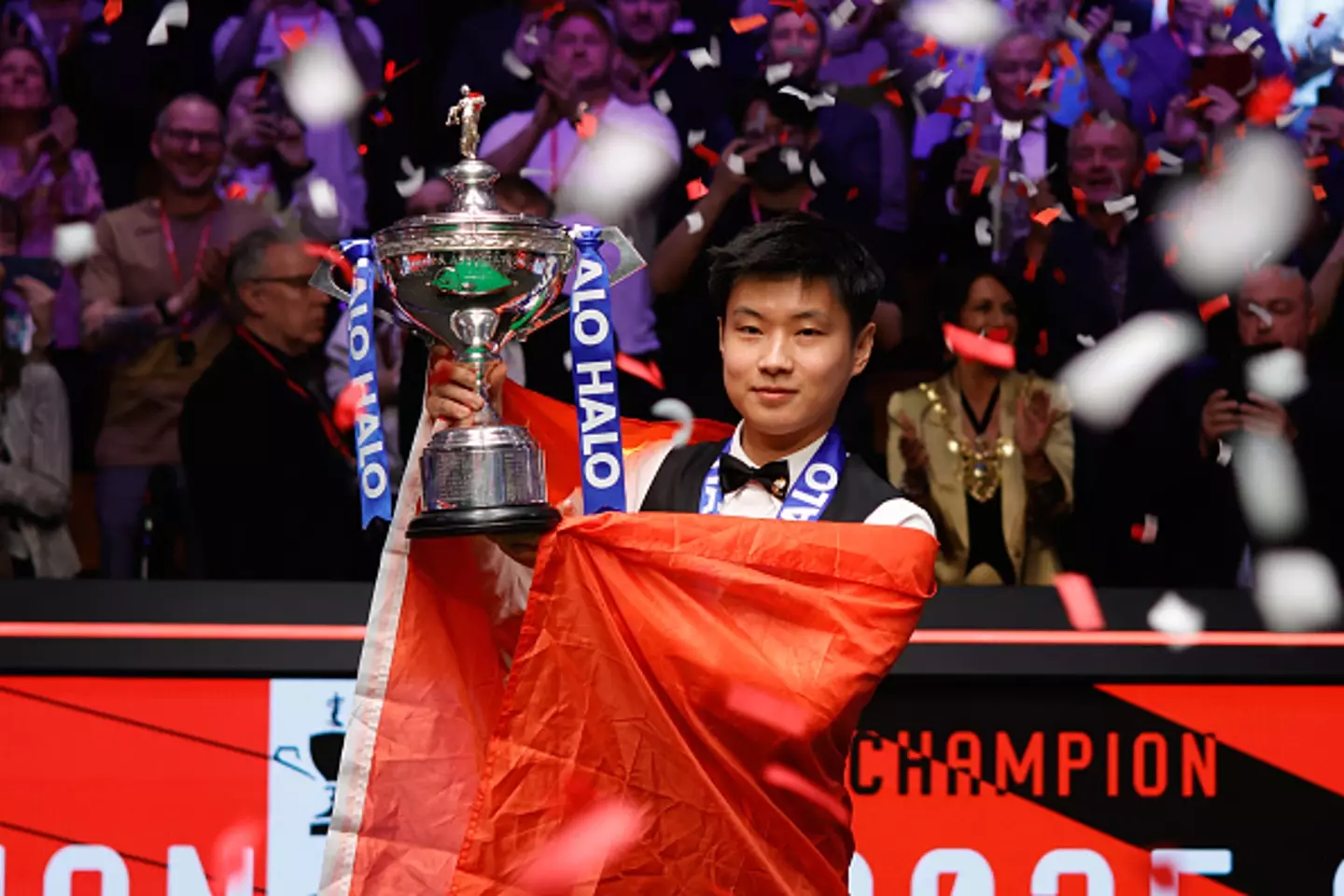 Zhao Xintong won the 2025 World Snooker Championship (Image: Getty)