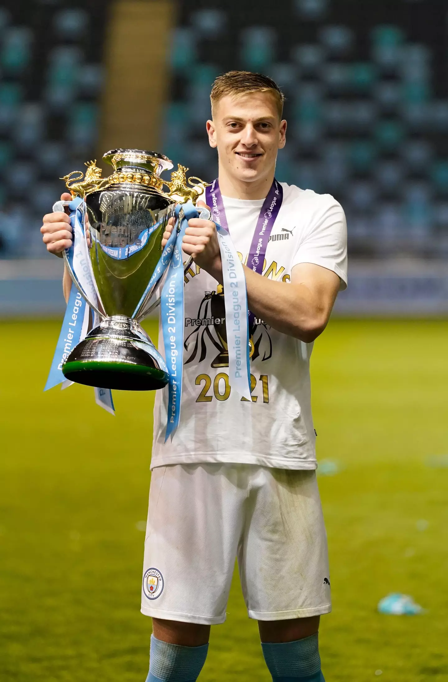 Manchester City and England U-21 forward Liam Delap (Image: Sportimage / Alamy)