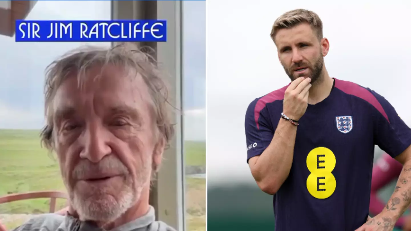 Man Utd fans left stunned by message Sir Jim Ratcliffe sent to Luke Shaw ahead of Euro 2024 final