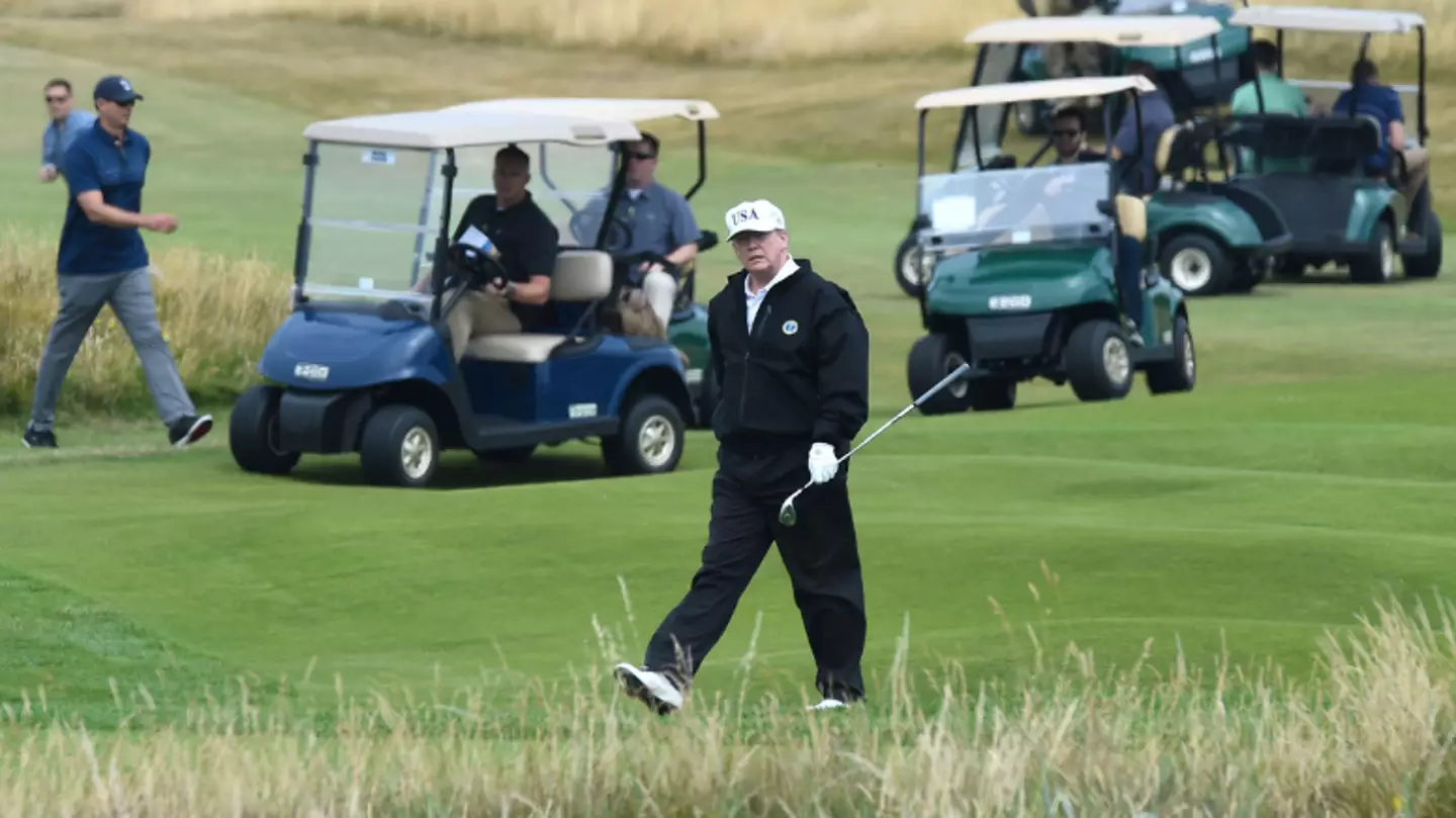 Donald Trump's caddy put man in military chokehold after hearing what he said about President during round of golf