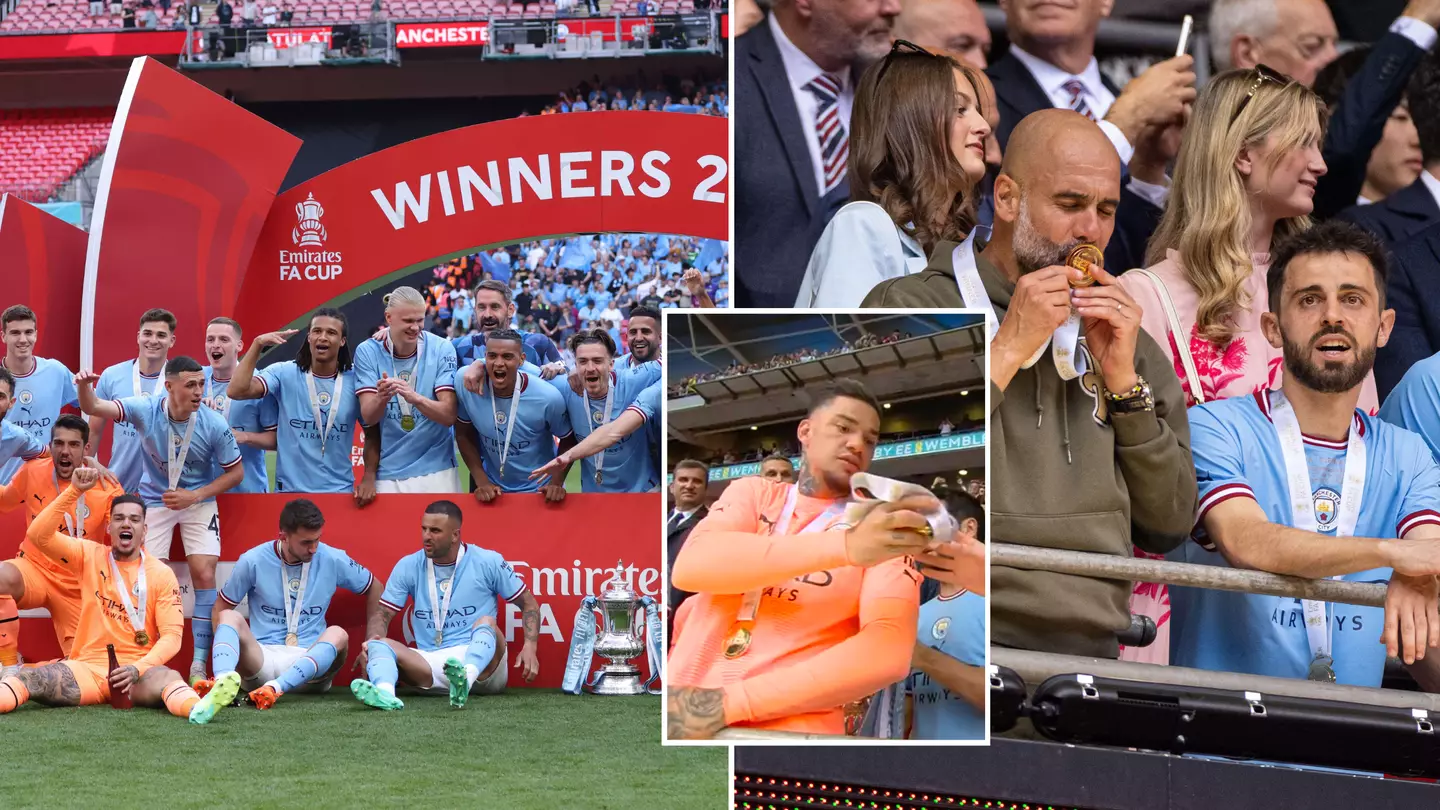 FA Cup hero Ilkay Gundogan celebrated without a winner's medal after the FA ran out