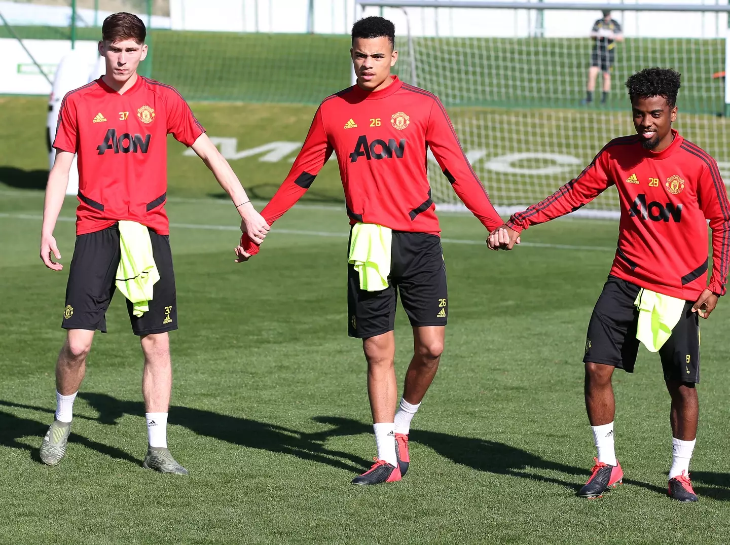 Angel Gomes and Mason Greenwood played together at Man Utd.