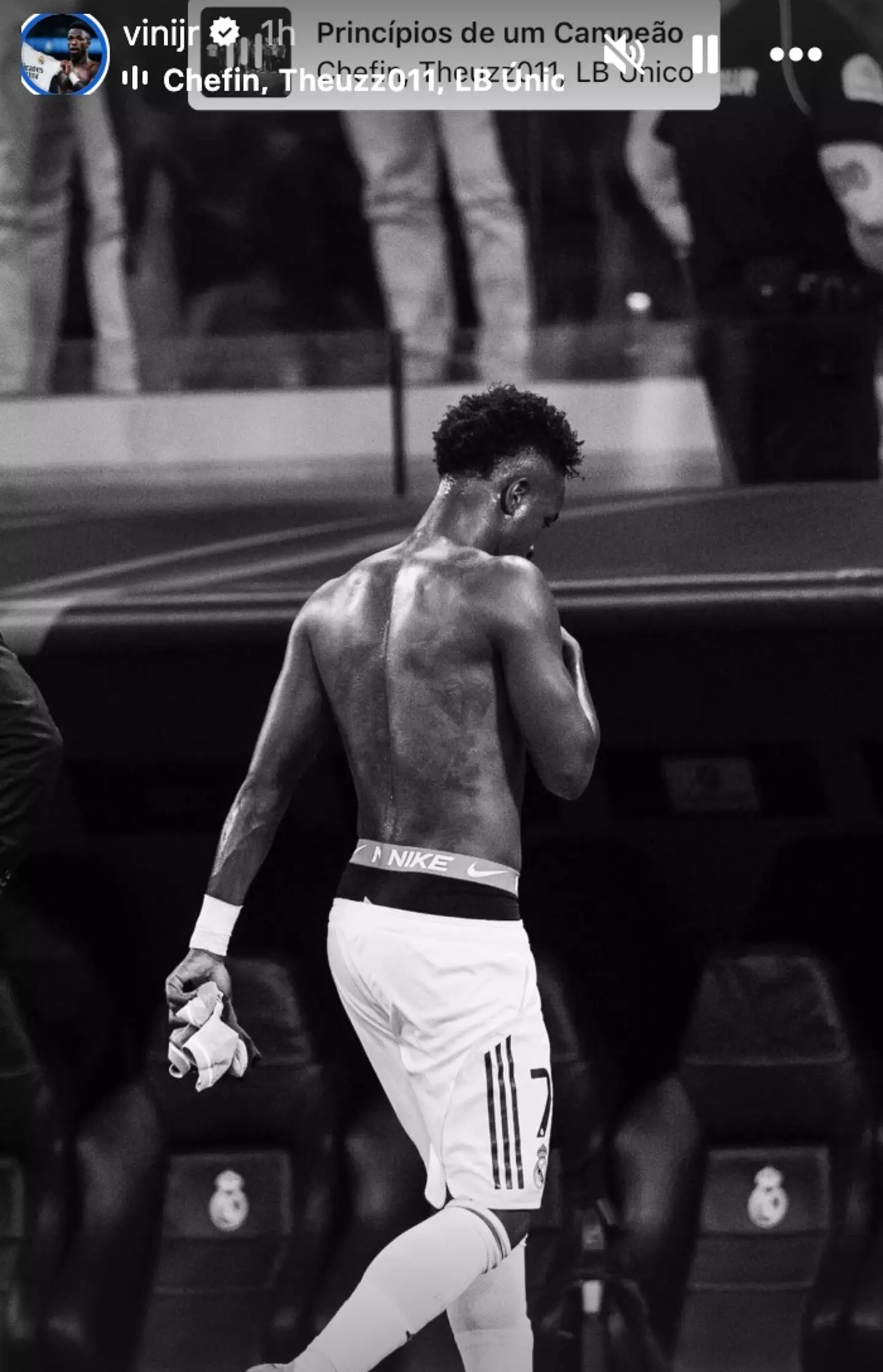 Vinicius Jr's cryptic post (Image: Instagram/ViniJr)