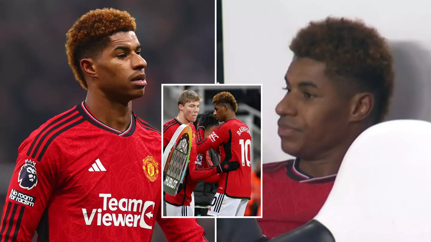 Marcus Rashford's reaction to being substituted in the 61st minute sums up his Man Utd career right now