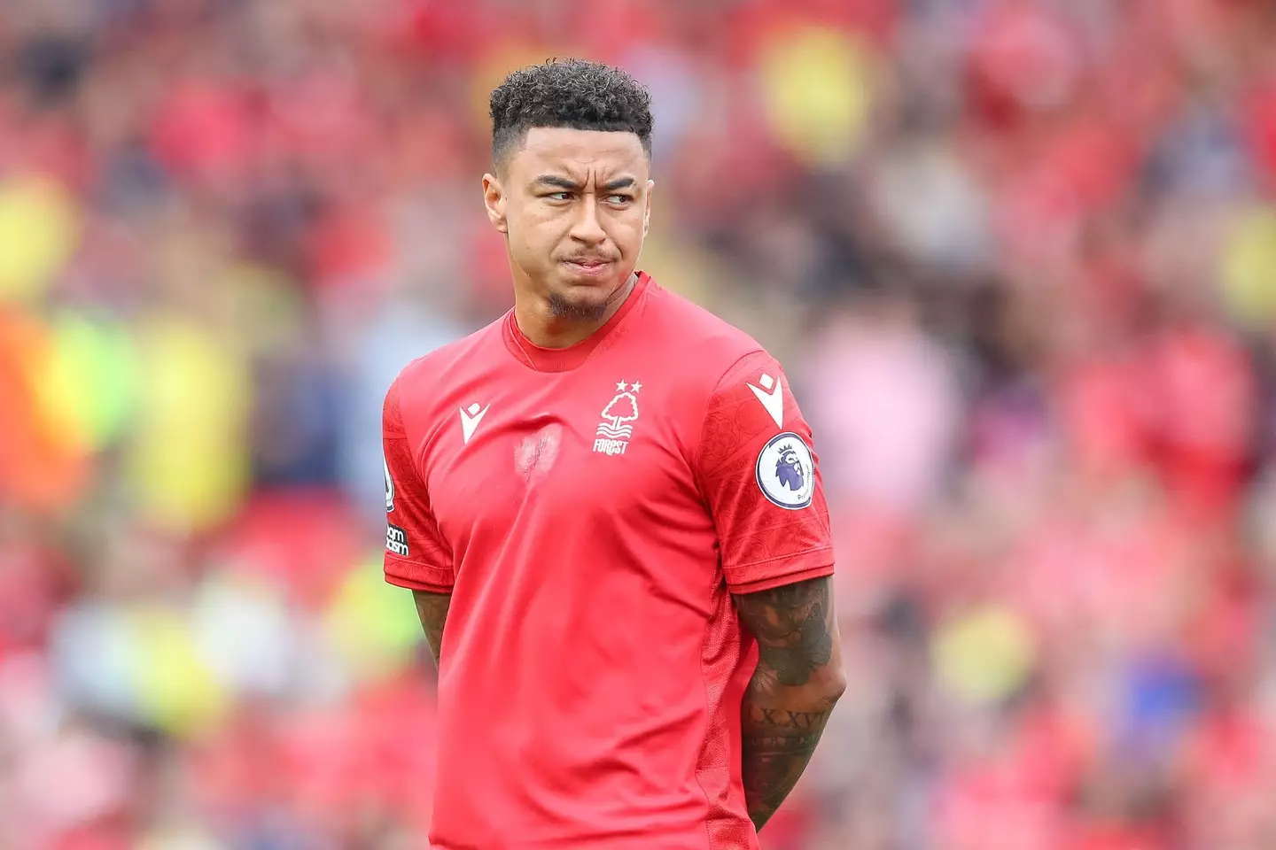 Lingard in action for Nottingham Forest against Bournemouth earlier this month. (Image