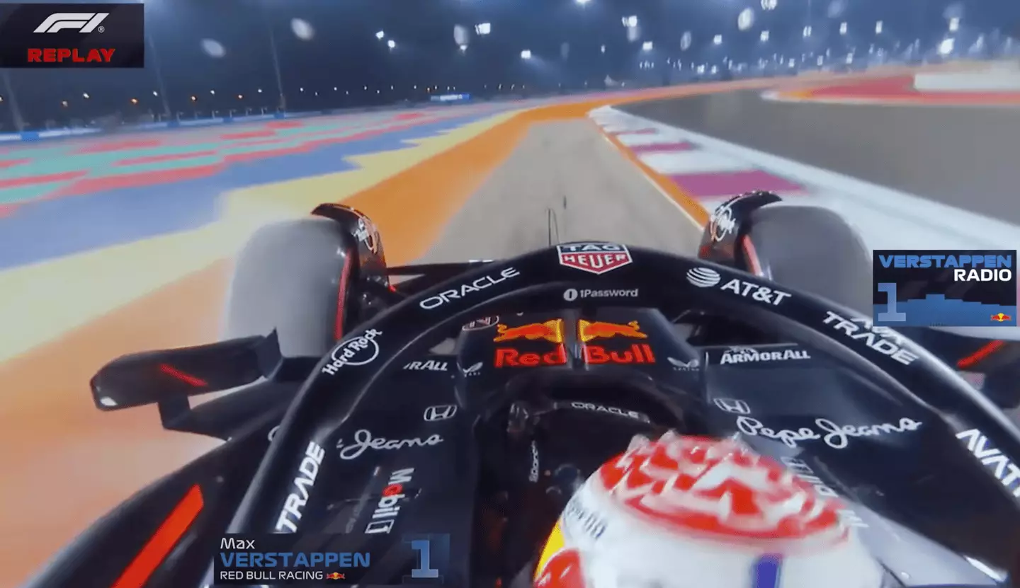 Verstappen went into the gravel at turn four on his first SQ3 lap (Image: F1TV)