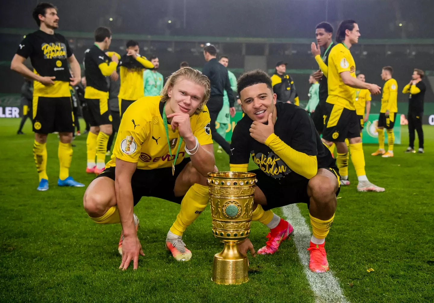 Haaland and Sancho played together for 18 months. (Image