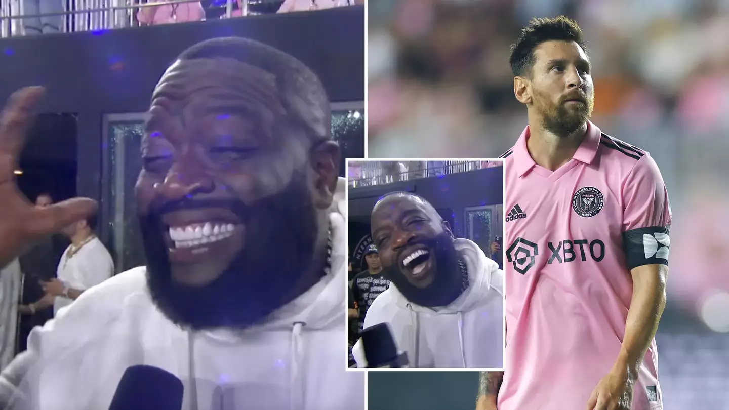 Rick Ross completely fanboyed over Lionel Messi during his first-ever football match