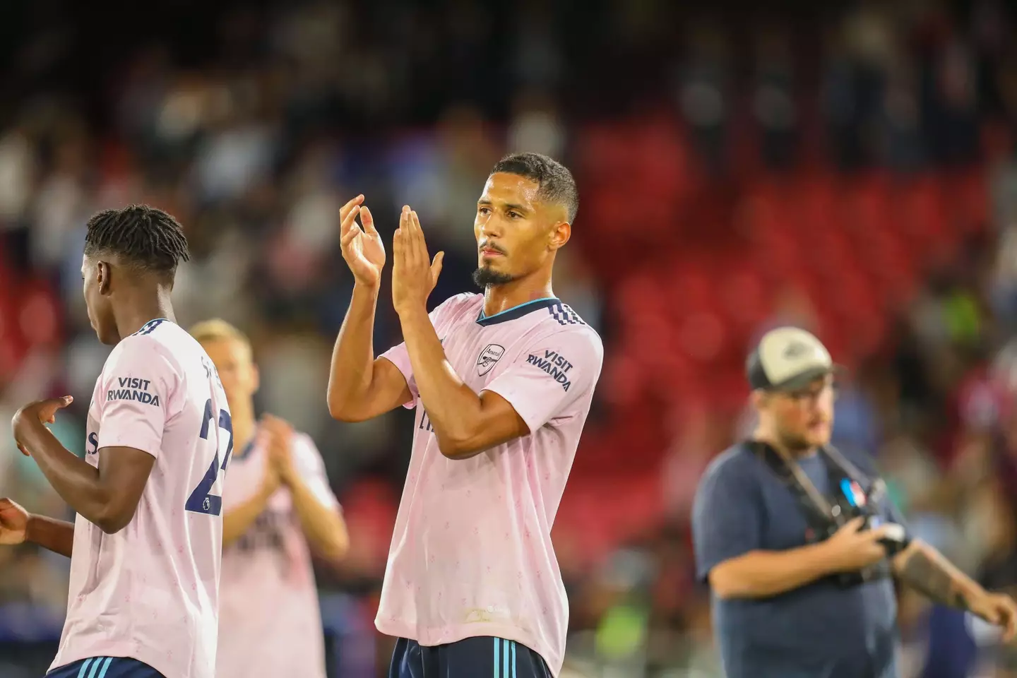 Fans have been impressed with Saliba's start to life in the Premier League. Image: Alamy