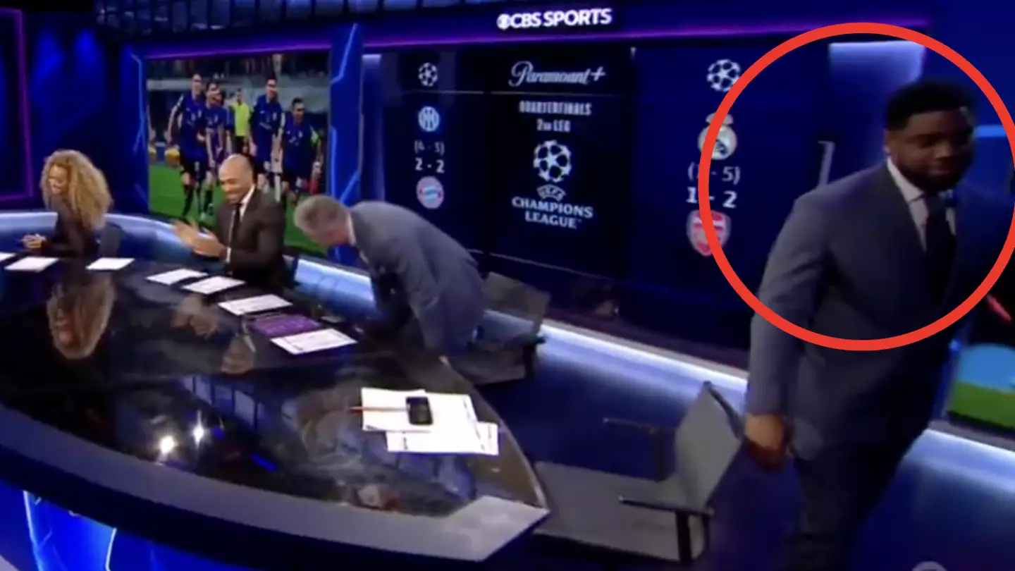 Micah Richards 'walks off set' during live CBS Sports interview segment as panel left stunned