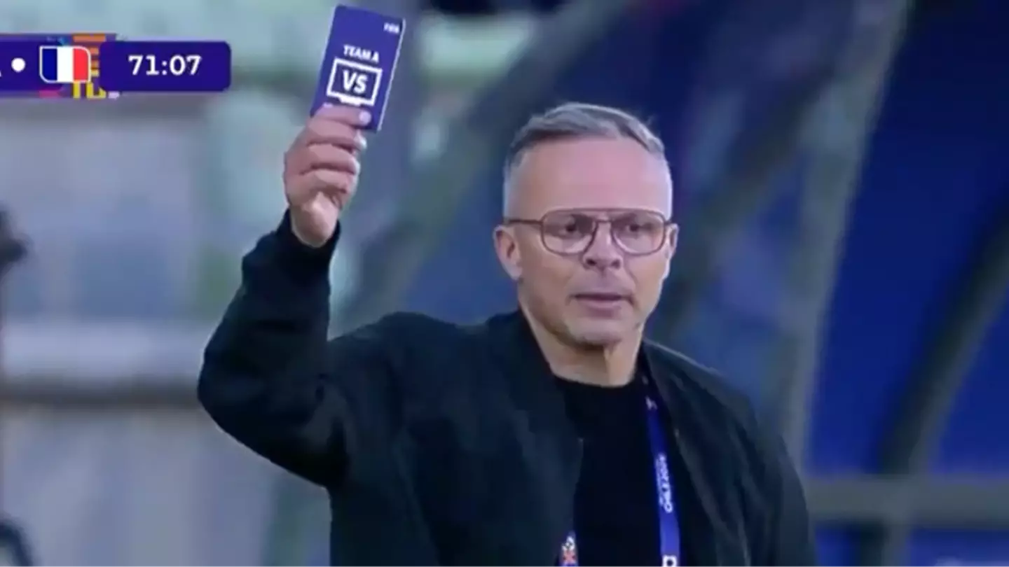 Purple Card Shown in Morocco vs France Match as Rule Explained