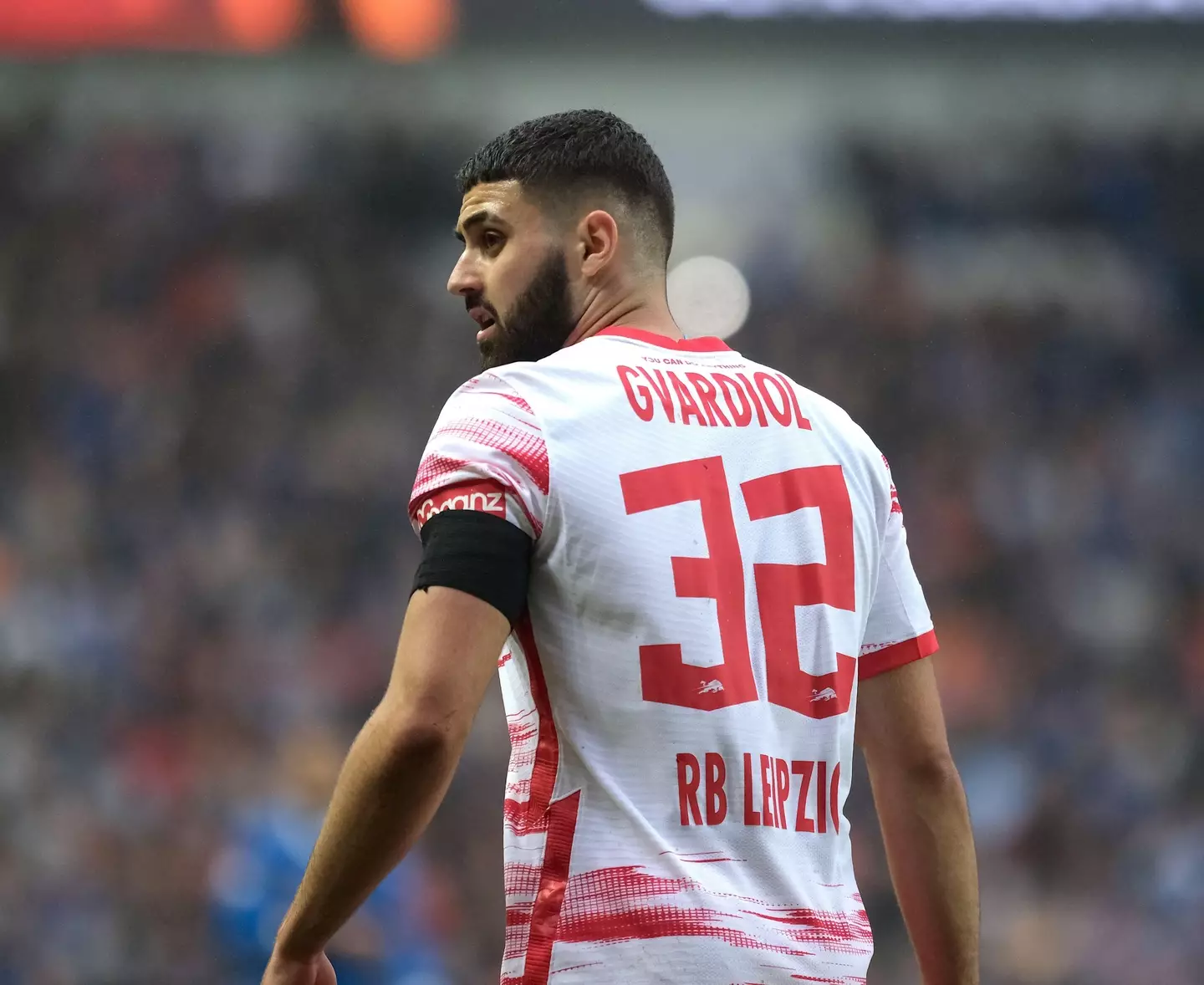 Joško Gvardiol in action against Rangers in the Europa League semi-final |
