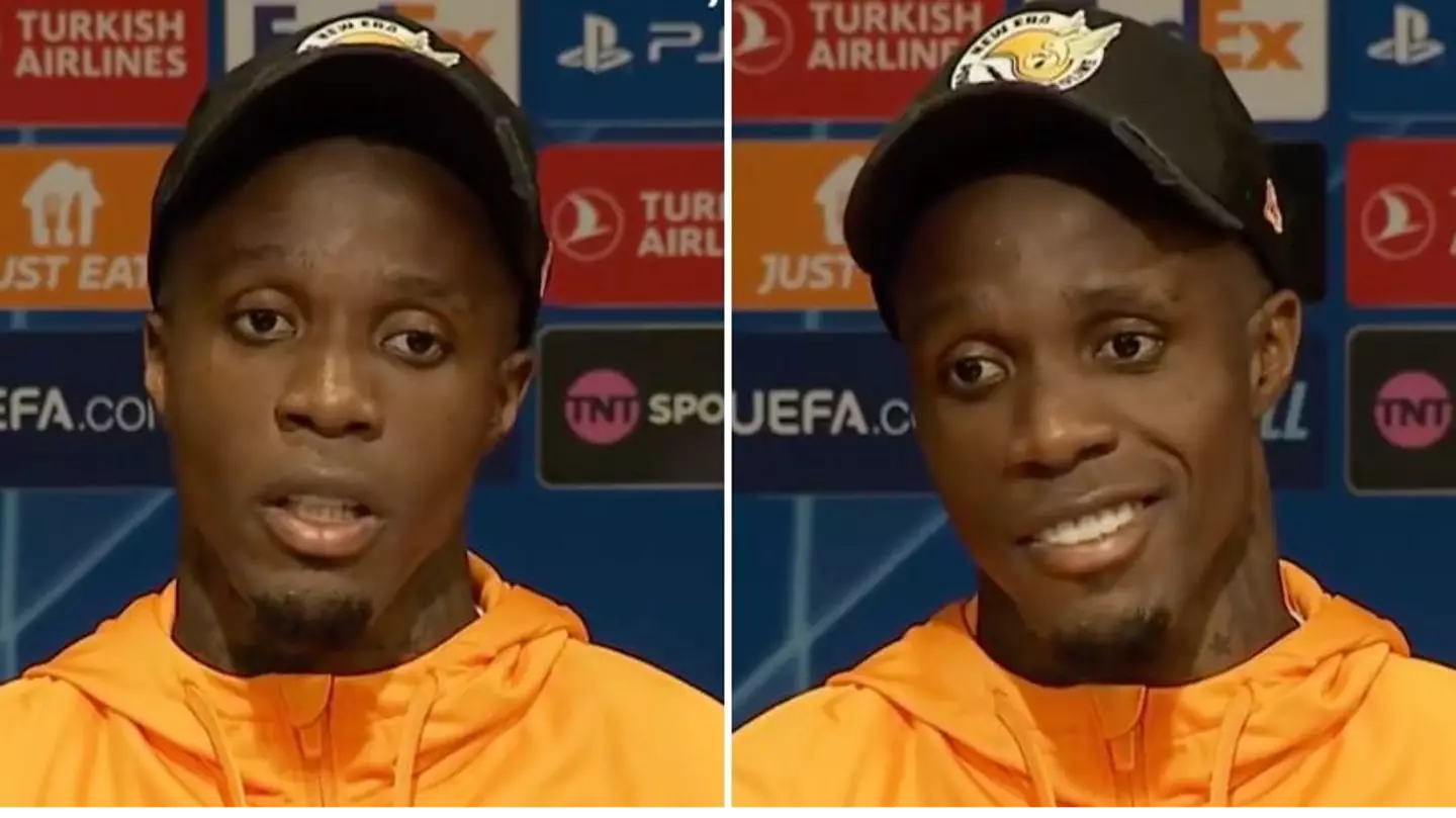 Wilfried Zaha's reaction is priceless when asked if he's bothered about failing at Man Utd