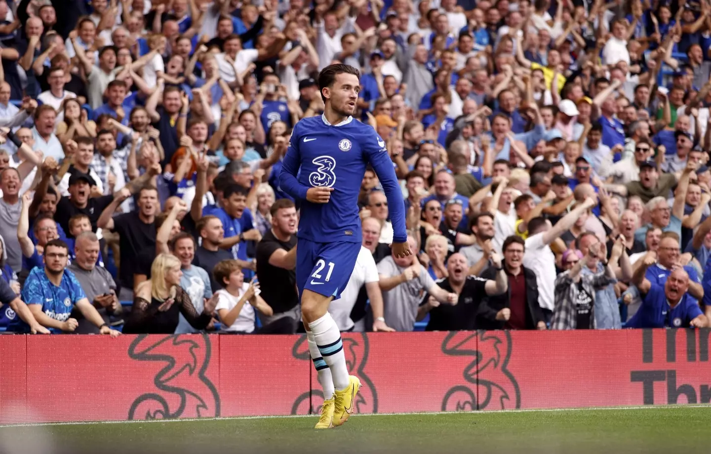 Ben Chilwell after his goal against West Ham. (Chelsea FC)