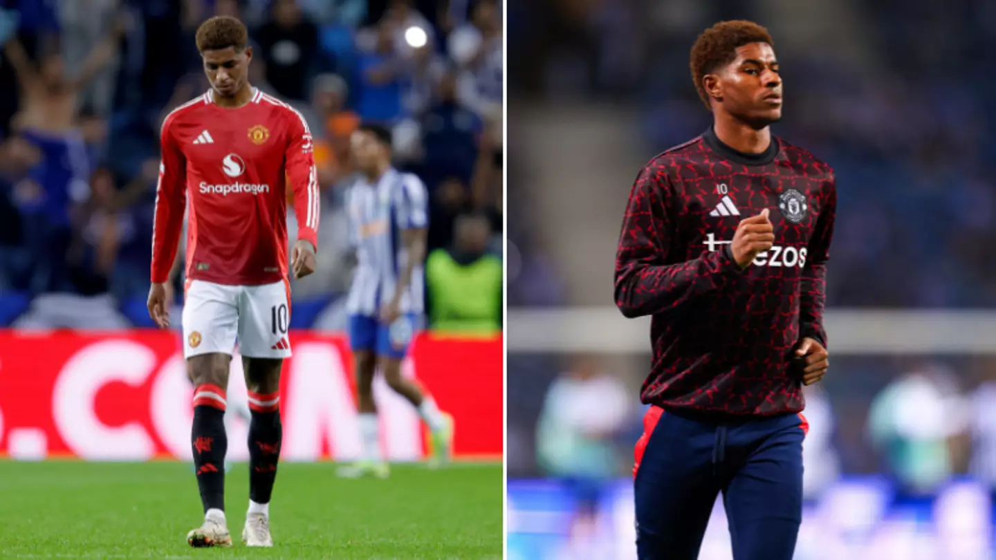 Marcus Rashford breaks silence after being hauled off at half-time by Erik ten Hag during Man Utd draw in Porto