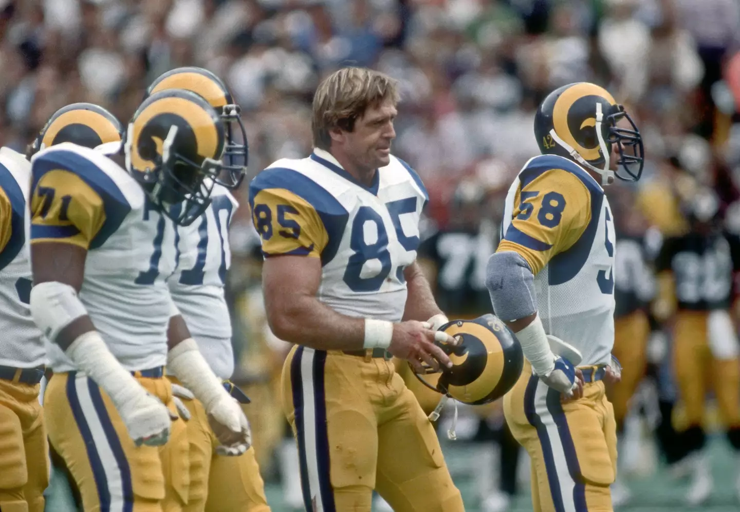 LA Rams defensive end Jack Youngblood