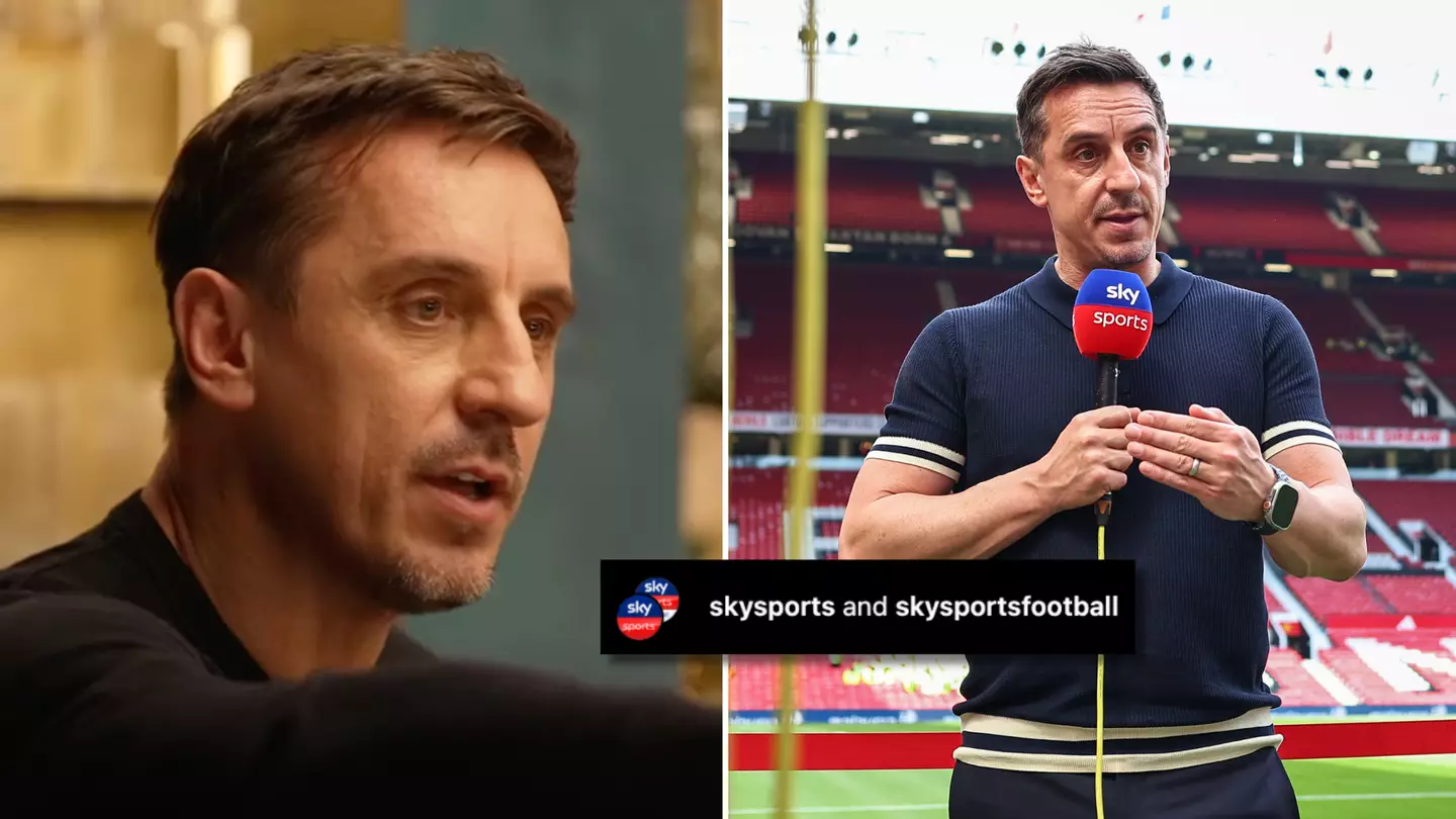 Gary Neville 'stopped in his tracks' by what Sky Sports posted on their Instagram account and says it must be wrong
