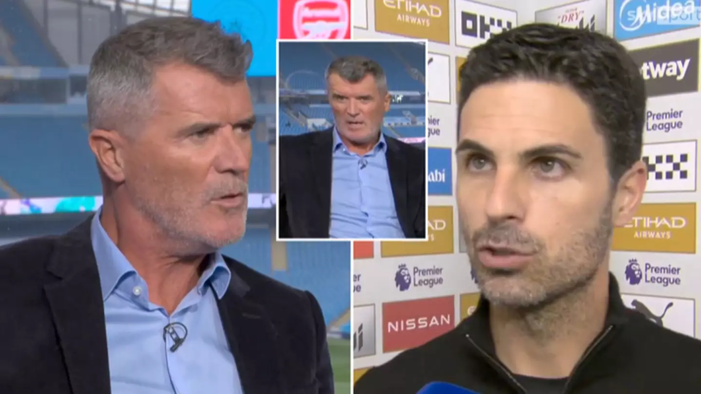 Roy Keane accuses Arsenal manager Mikel Arteta of lacking class after hearing what he said immediately after Man City draw