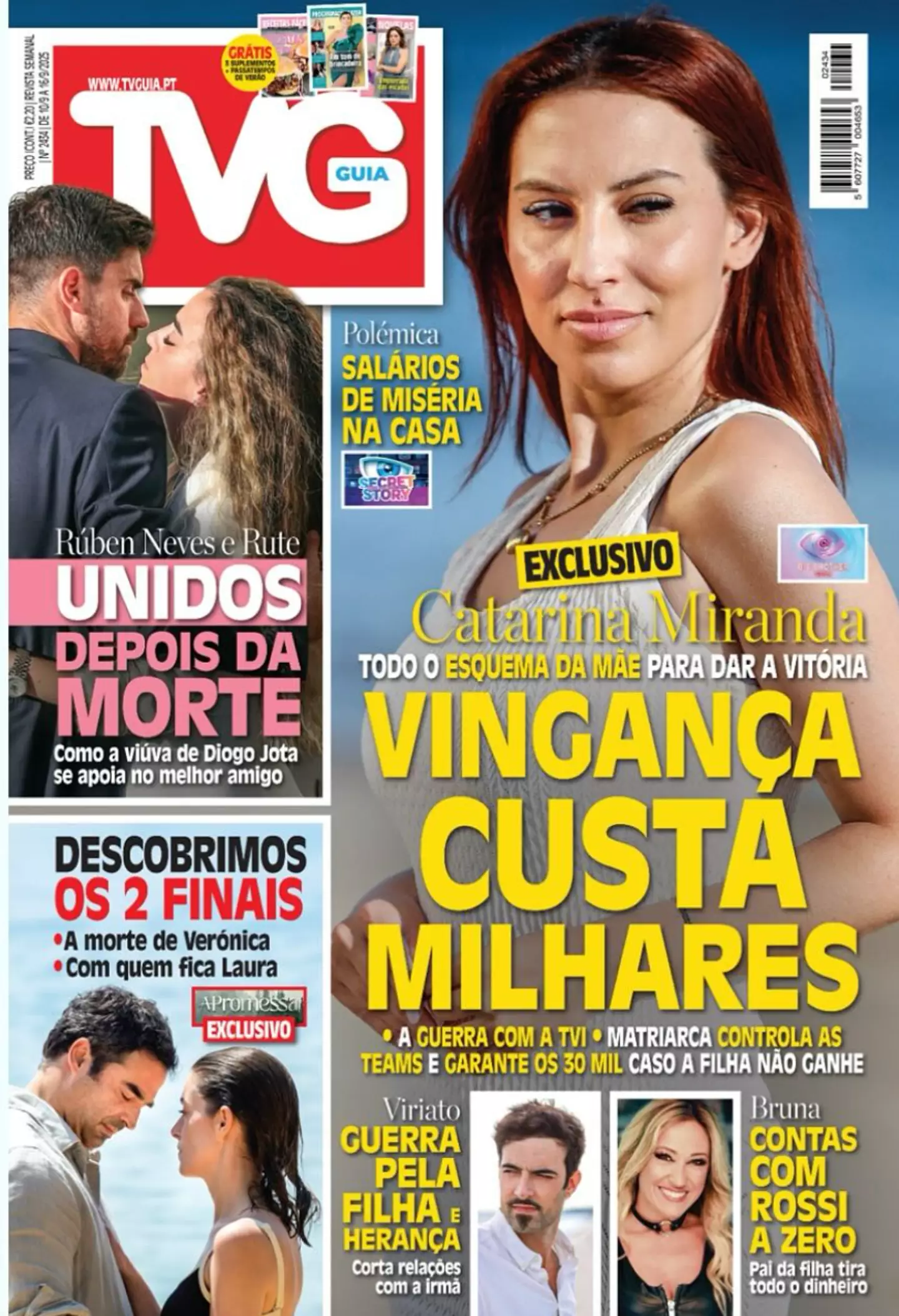 Neves was not happy with the choice of photograph. Image: TV Guia