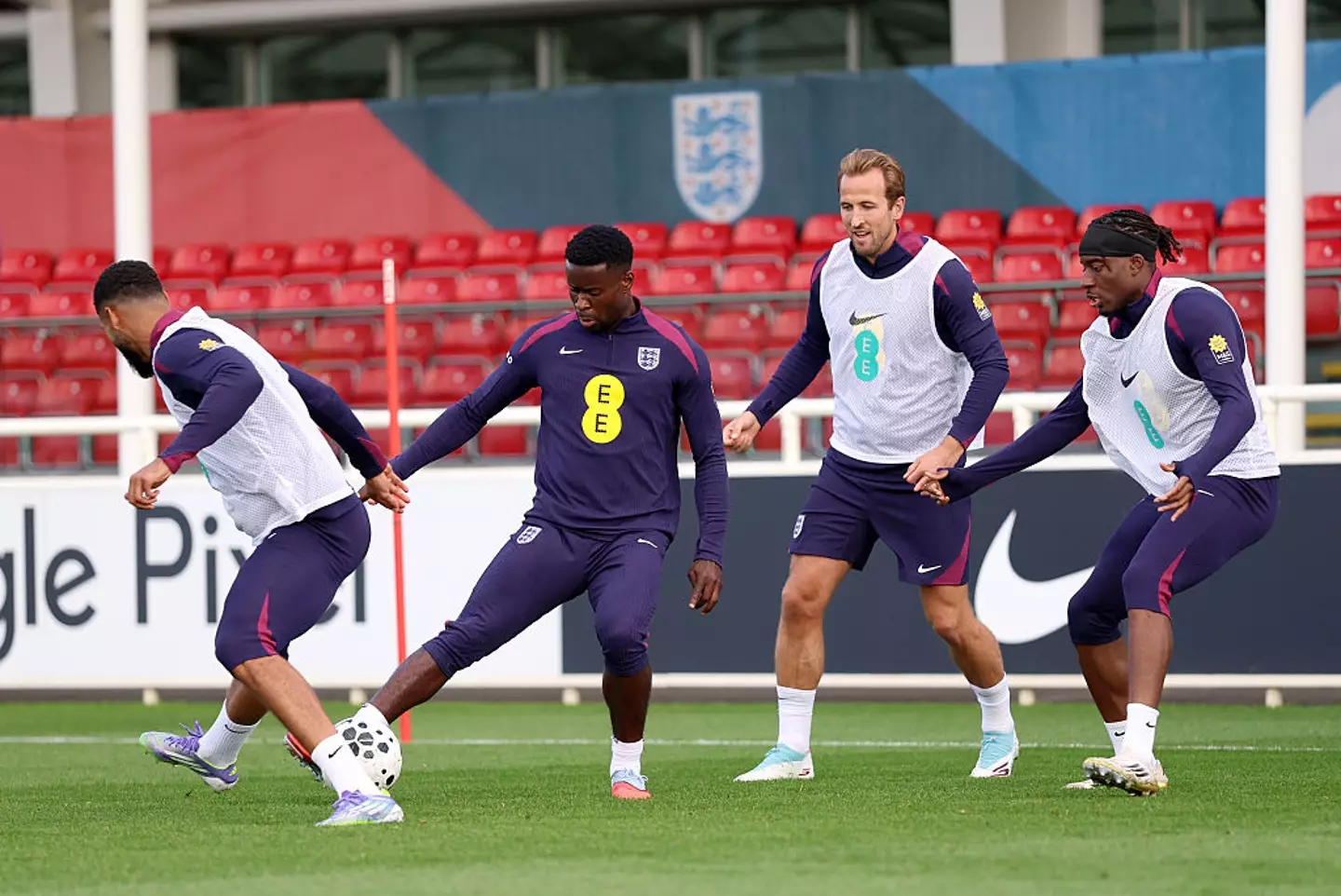 The England squad in training (Credit:Getty)