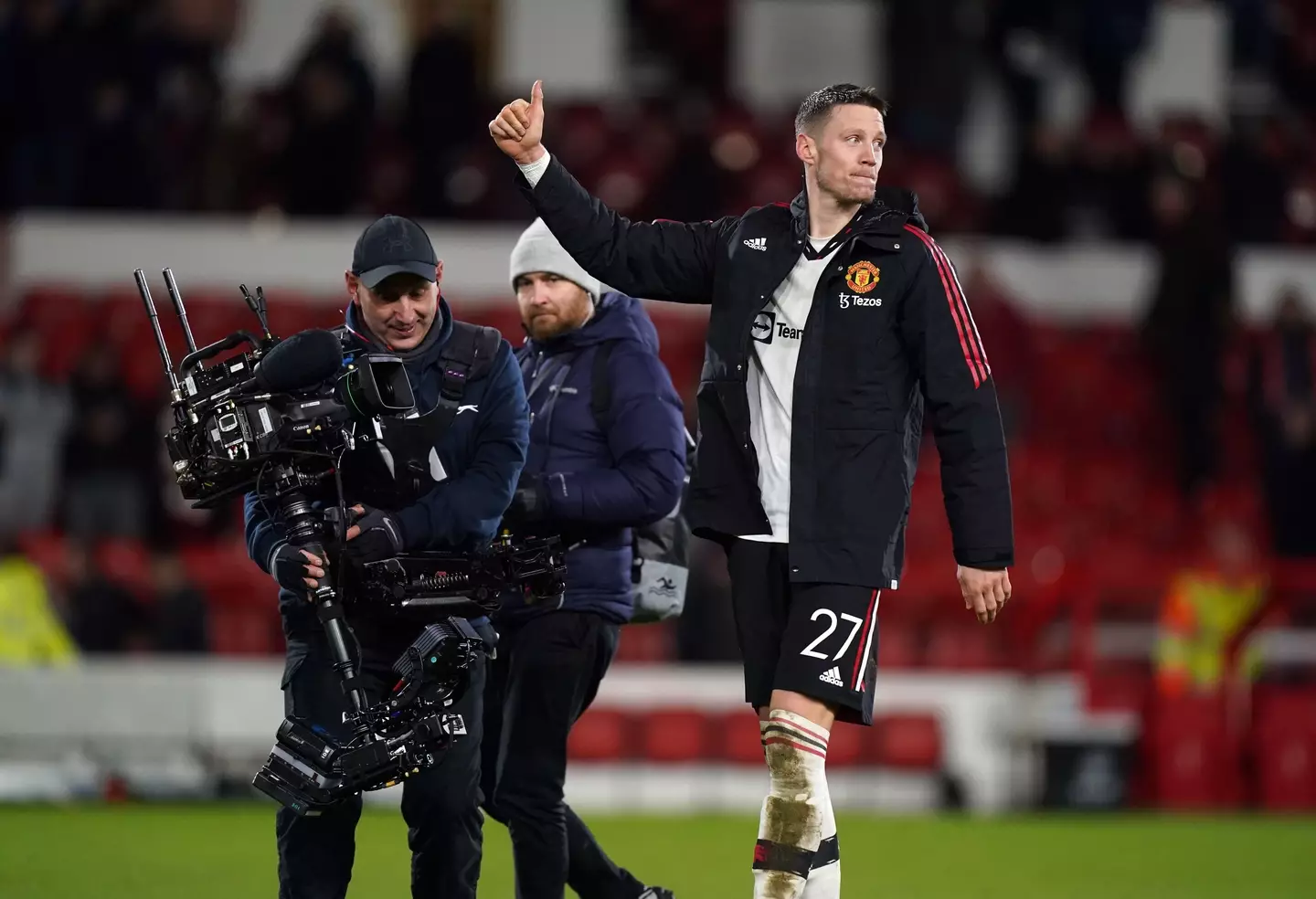 Weghorst is becoming a fan favourite at Old Trafford. (Image