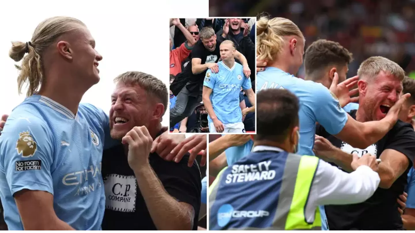 Man City fan who mobbed Erling Haaland against Sheffield United is a world-champion boxer