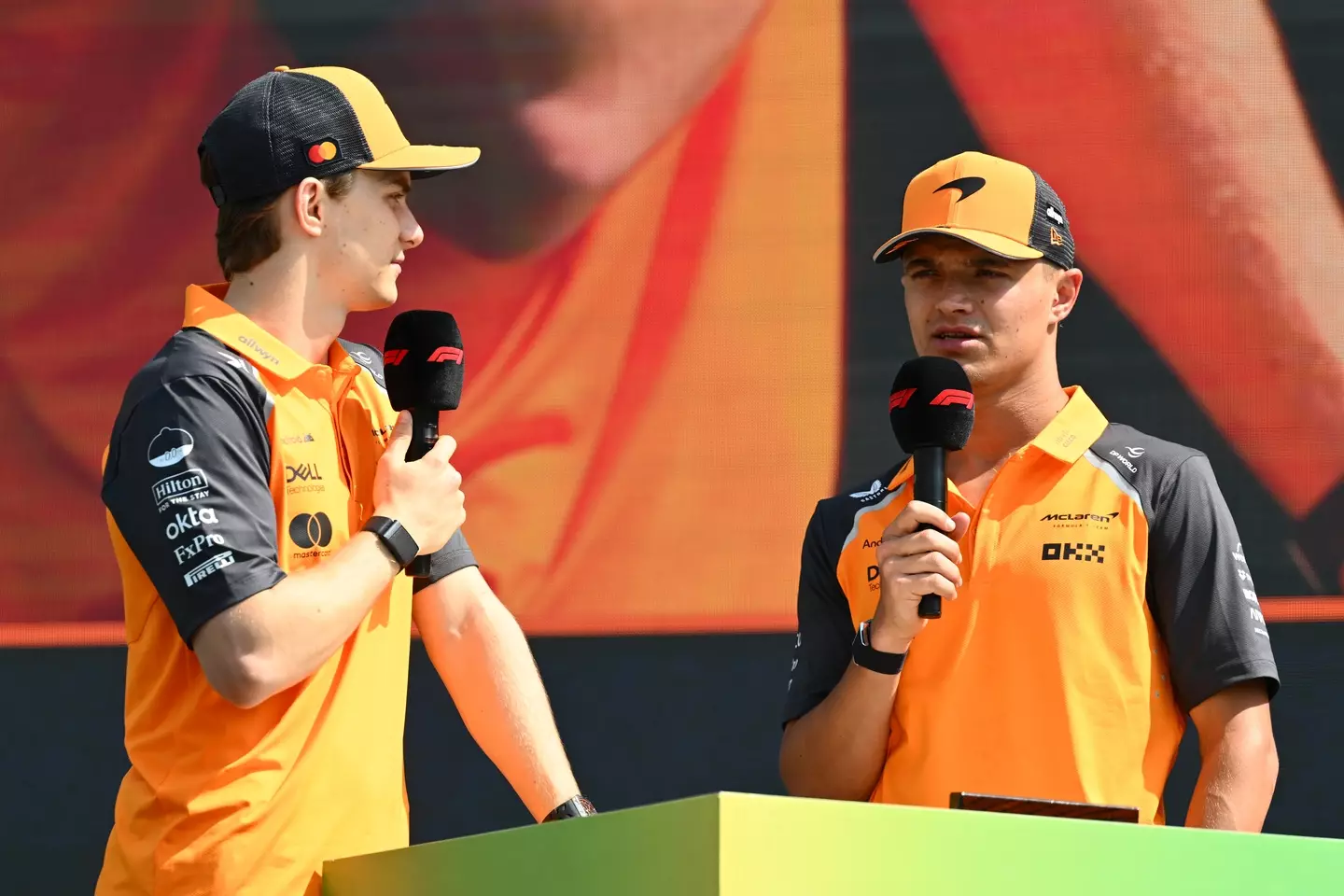 Oscar Piastri and Lando Norris will be McLaren teammates for the next three F1 seasons. Image: Getty